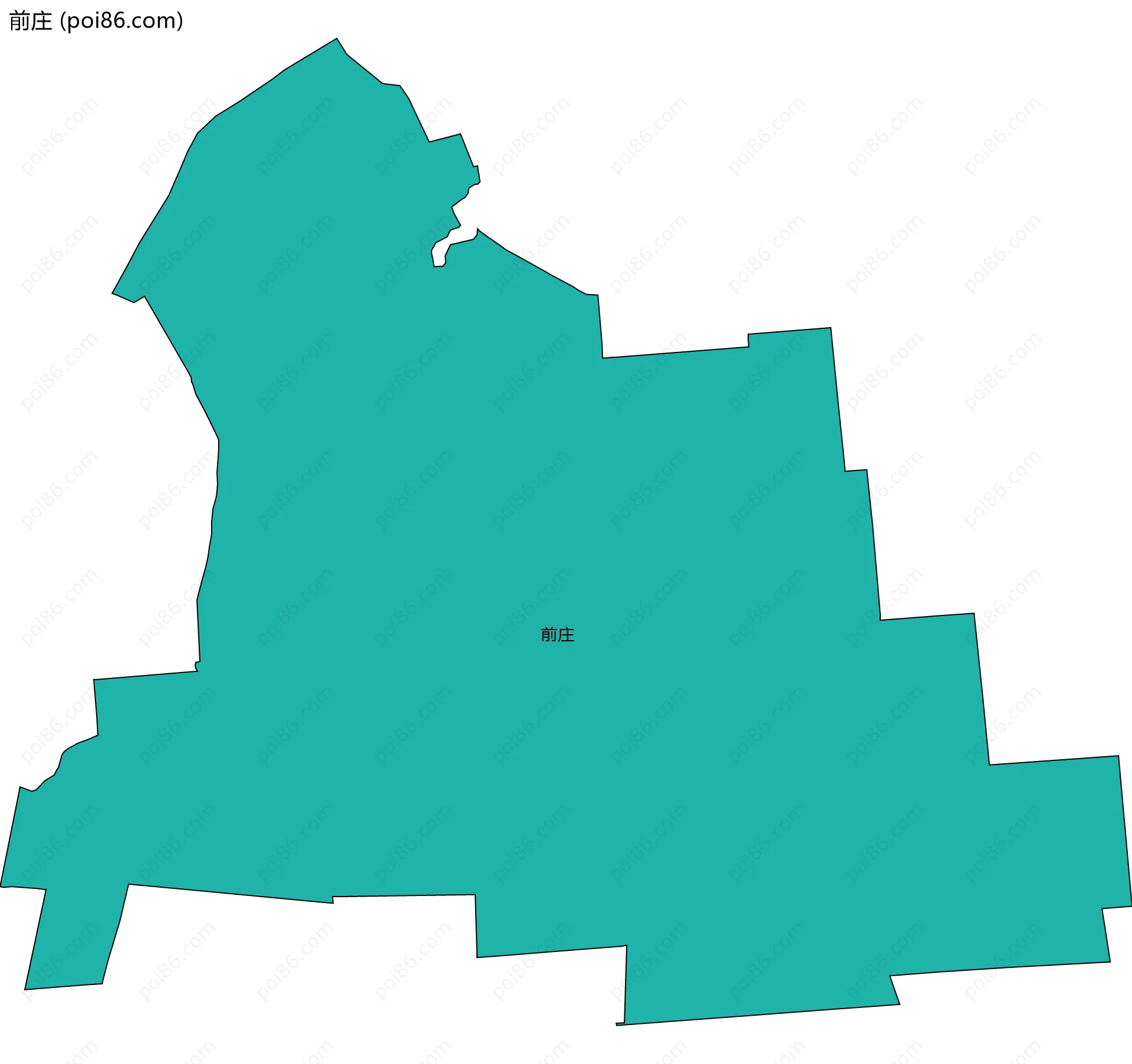 前庄边界地图