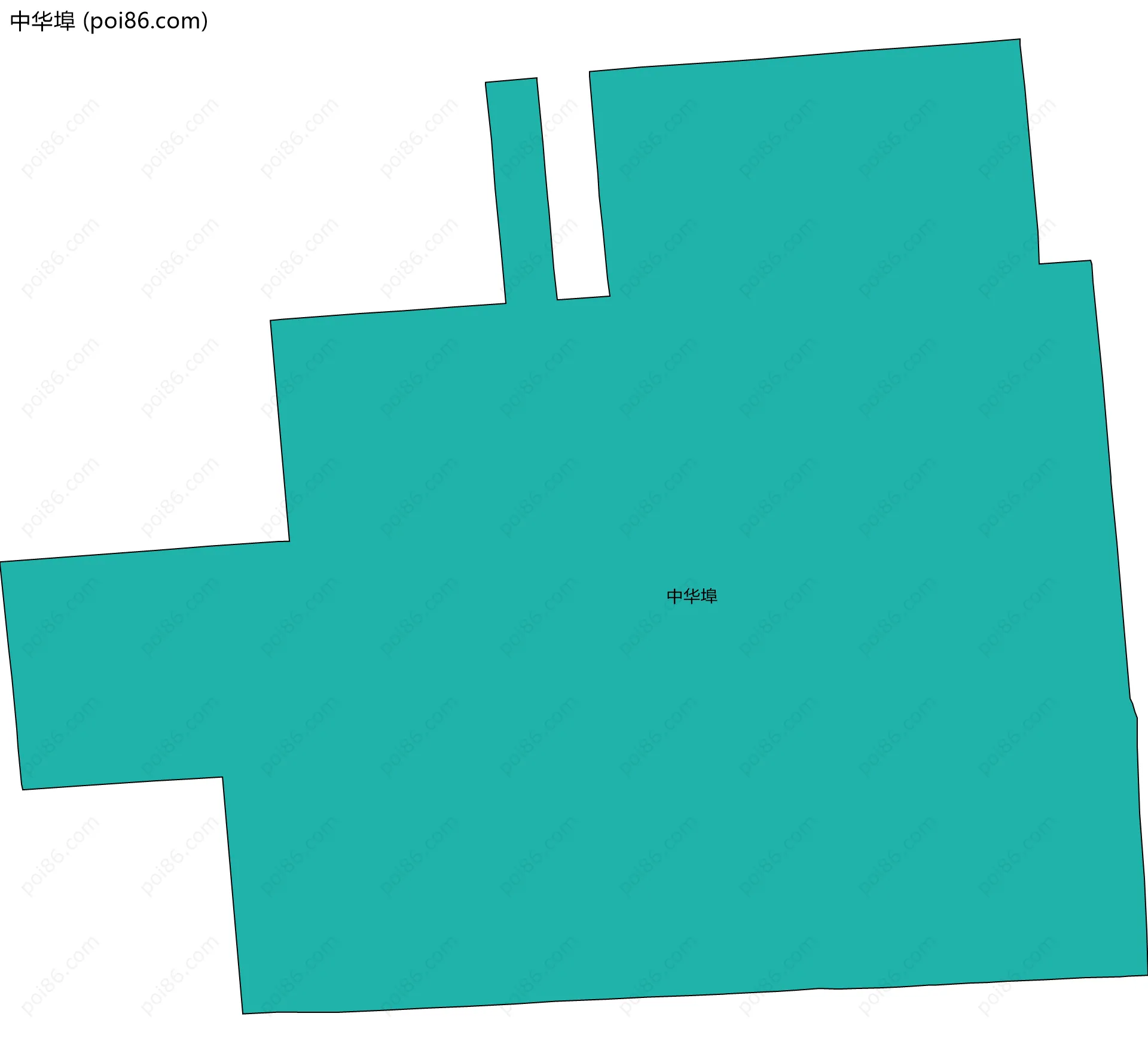 中华埠边界地图