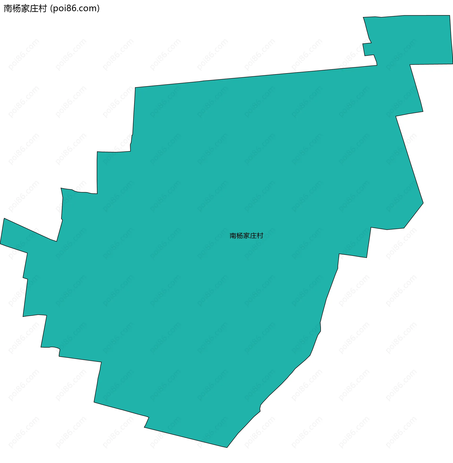 南杨家庄村边界地图