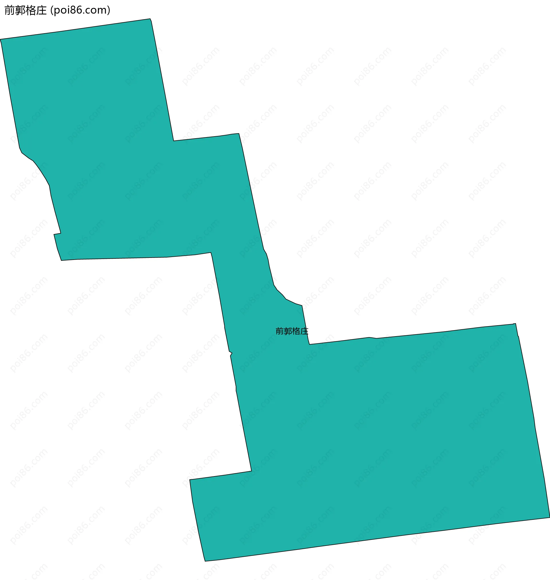 前郭格庄边界地图