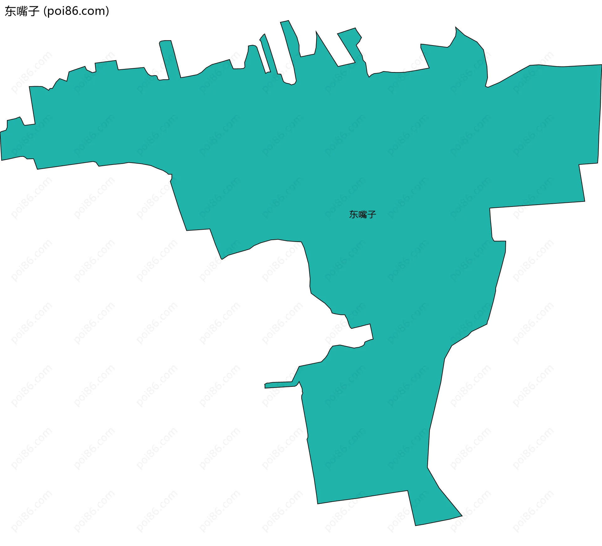 东嘴子边界地图