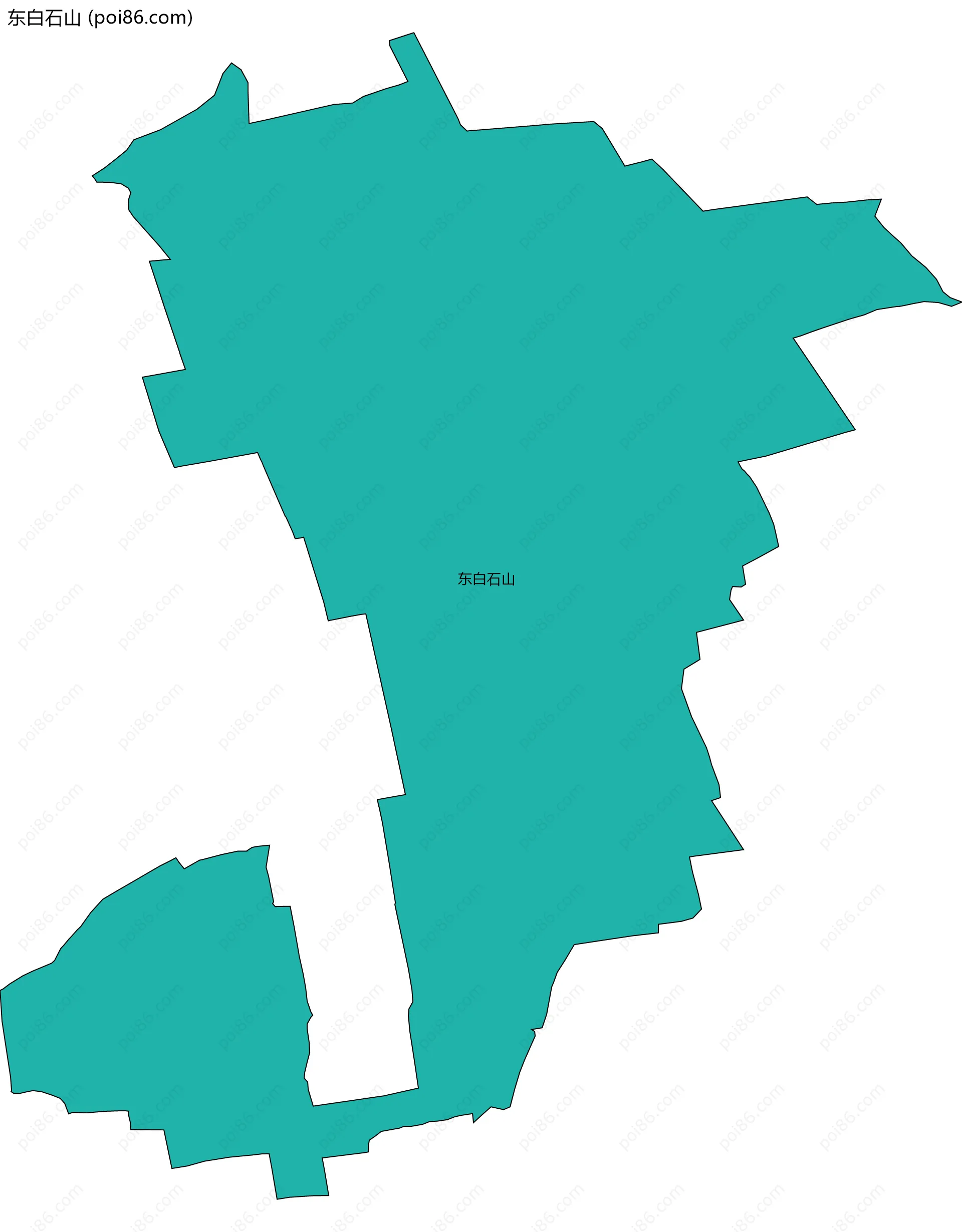 东白石山边界地图
