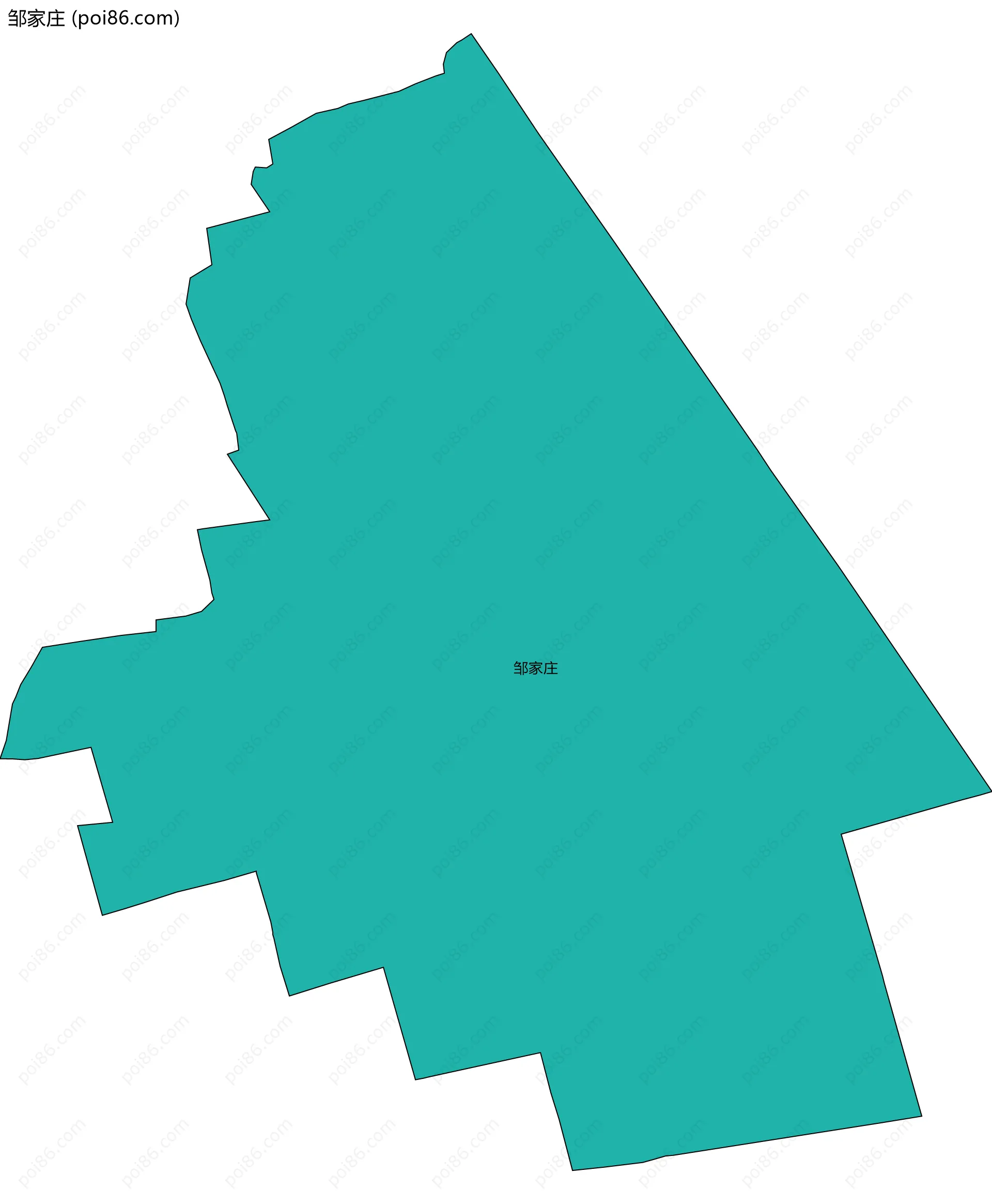 邹家庄边界地图