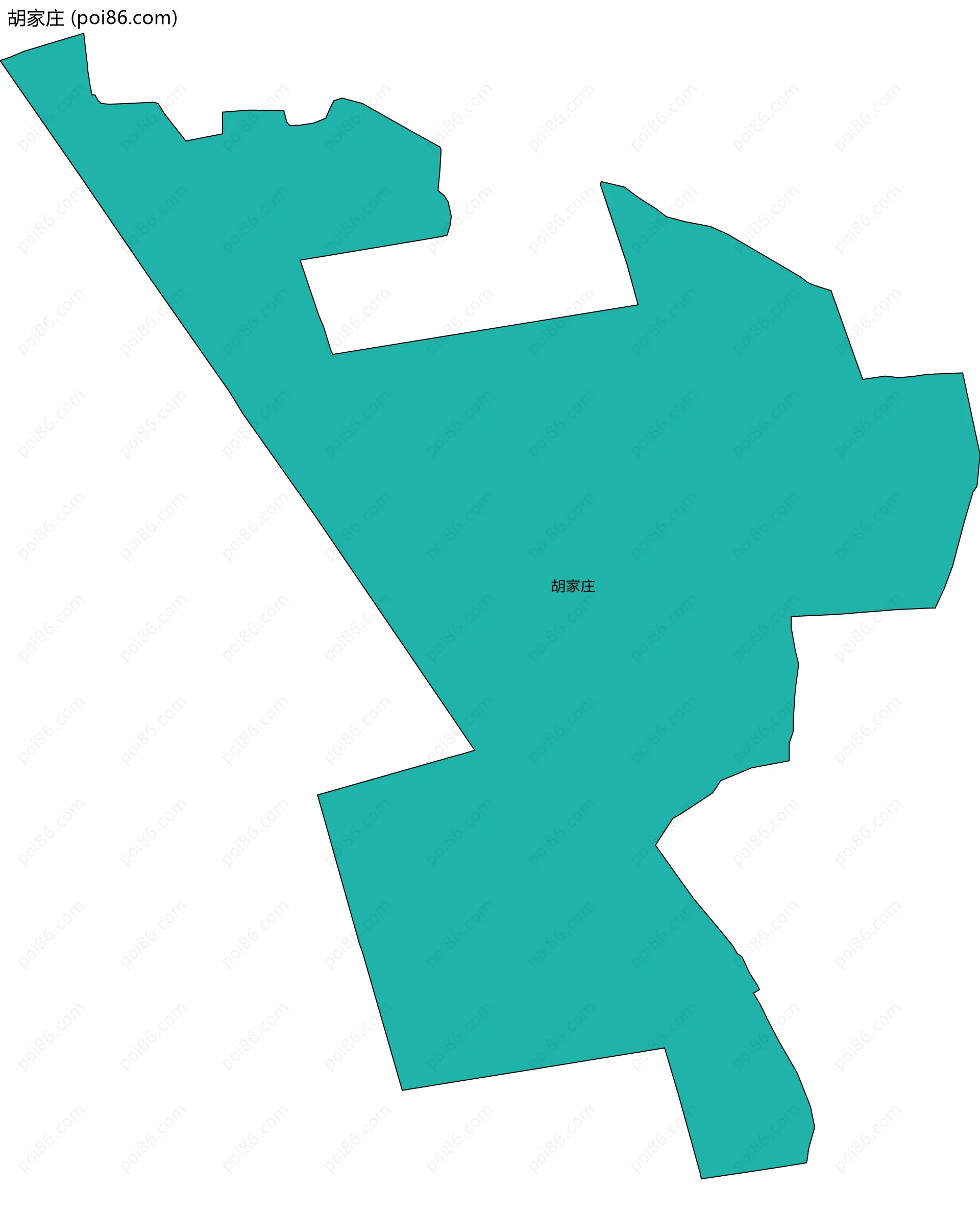 胡家庄边界地图
