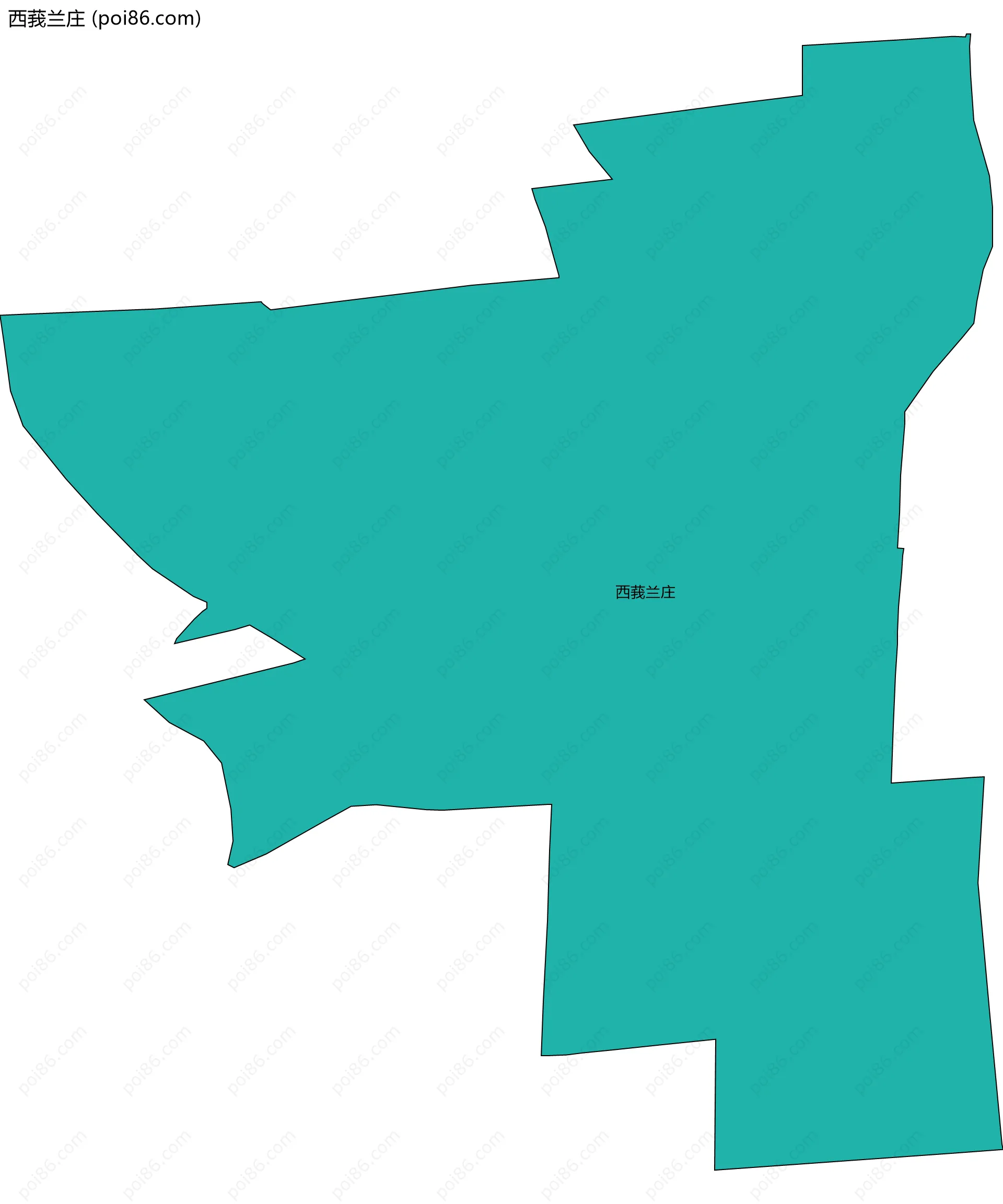 西莪兰庄边界地图