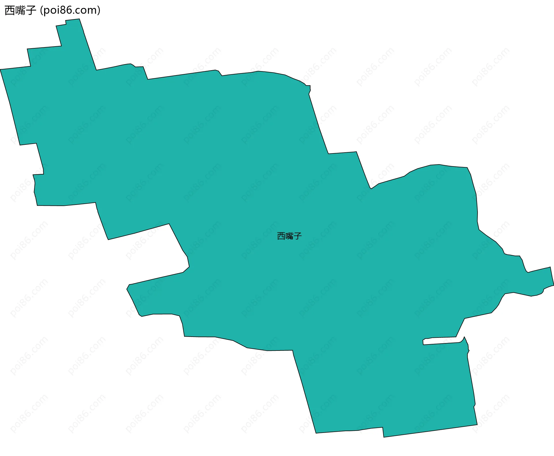 西嘴子边界地图