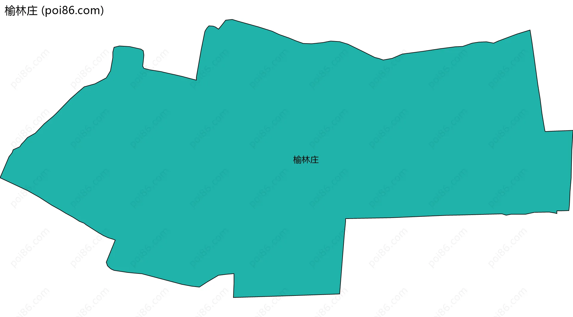 榆林庄边界地图