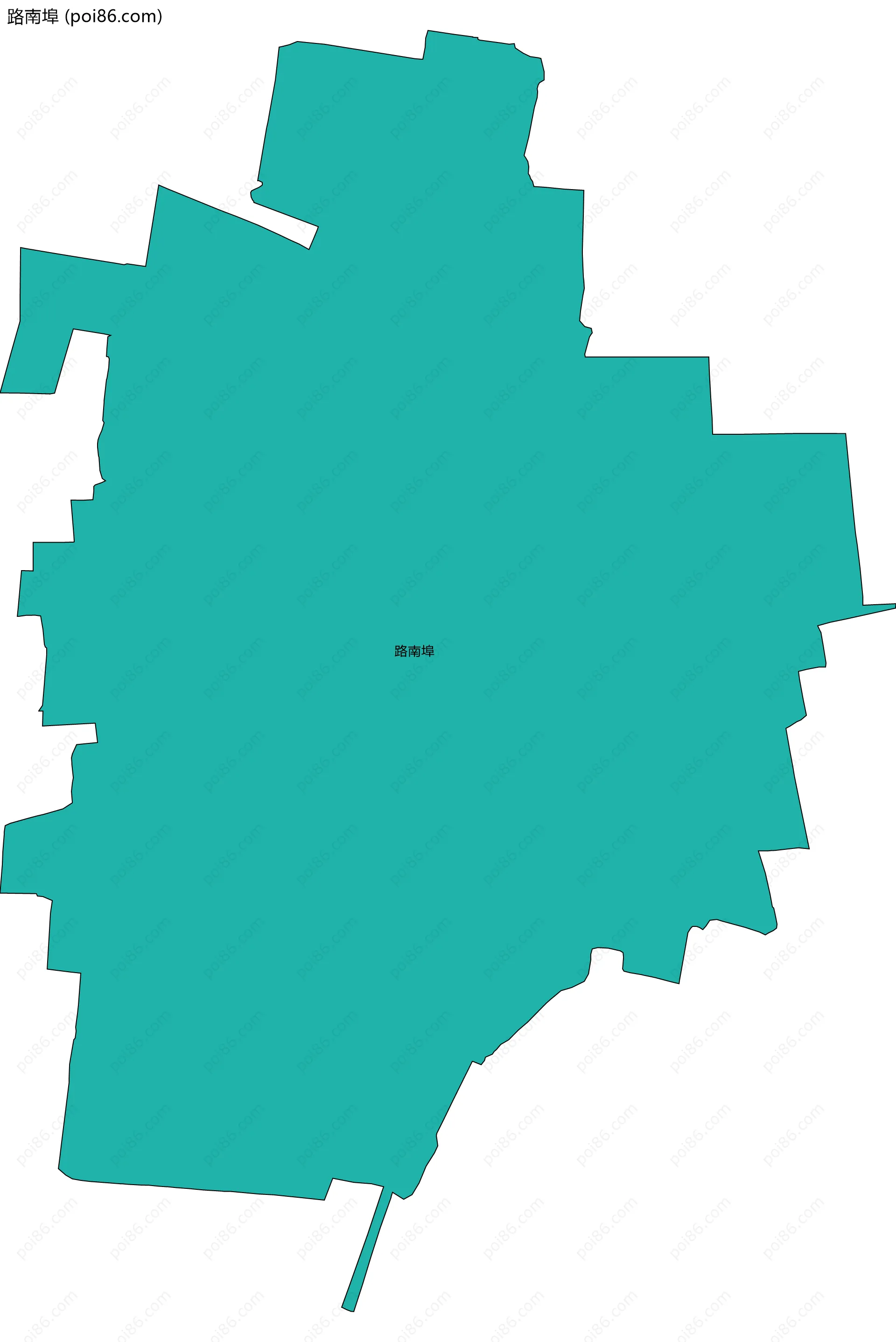 路南埠边界地图