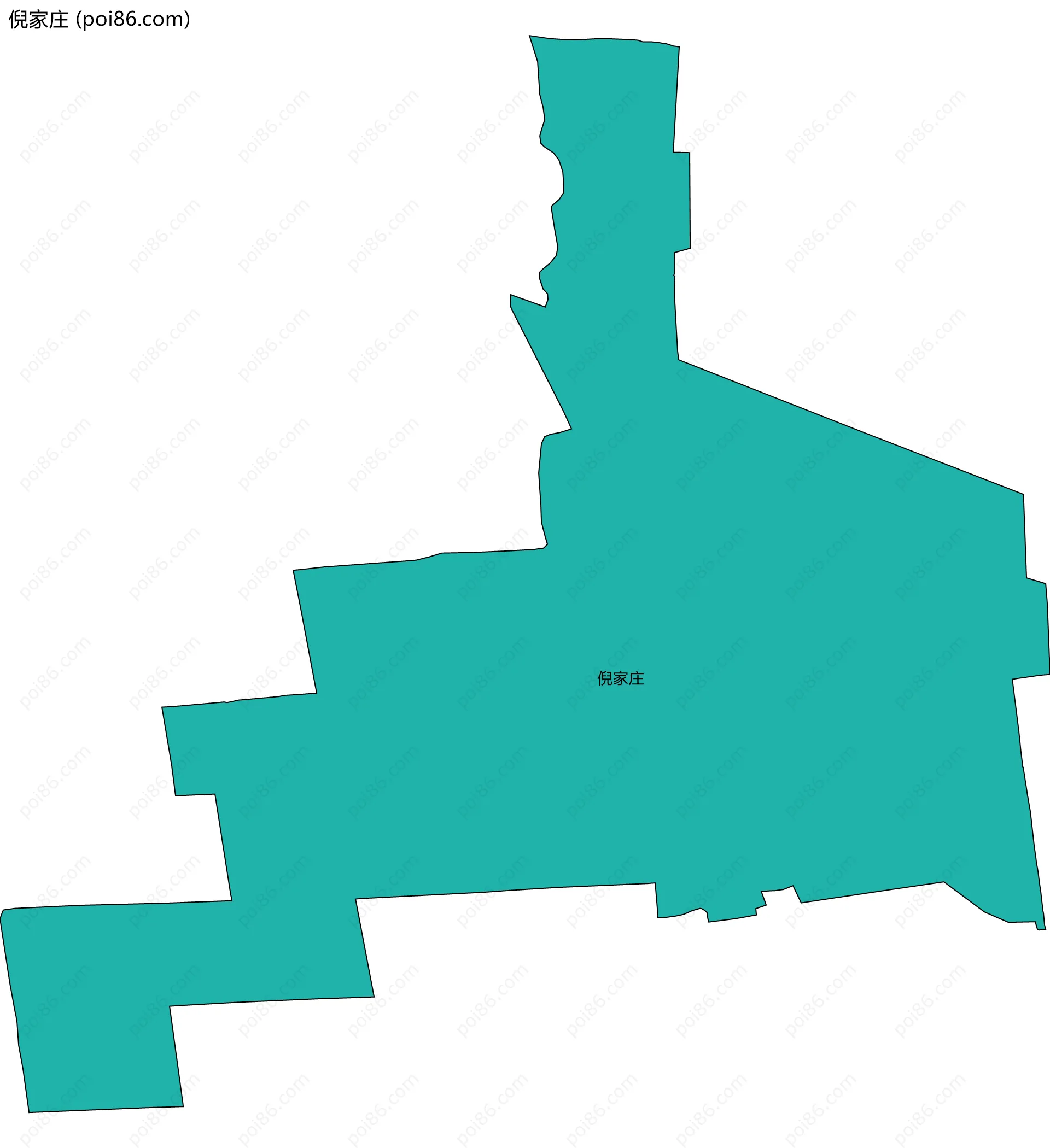 倪家庄边界地图