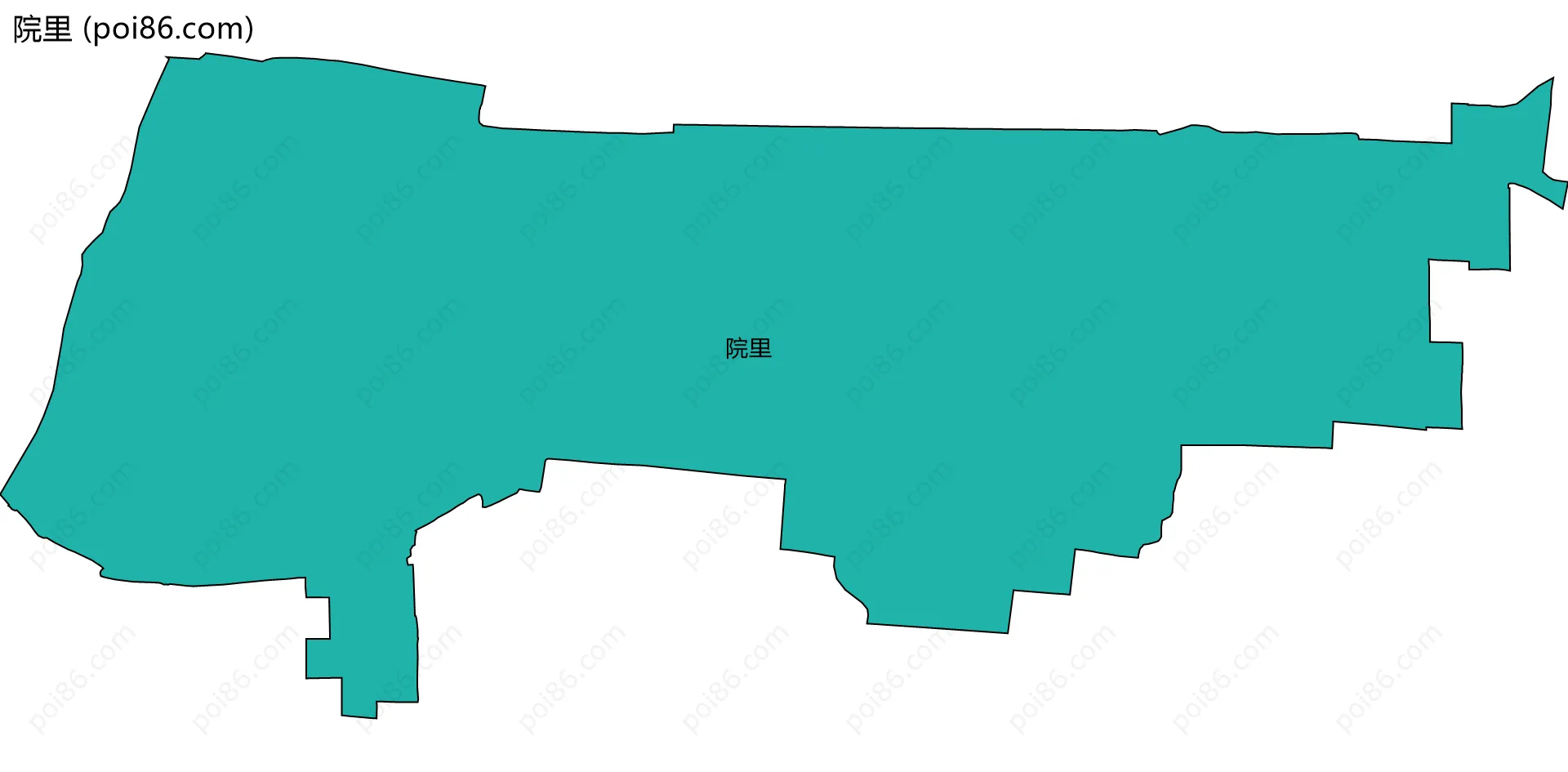 院里边界地图