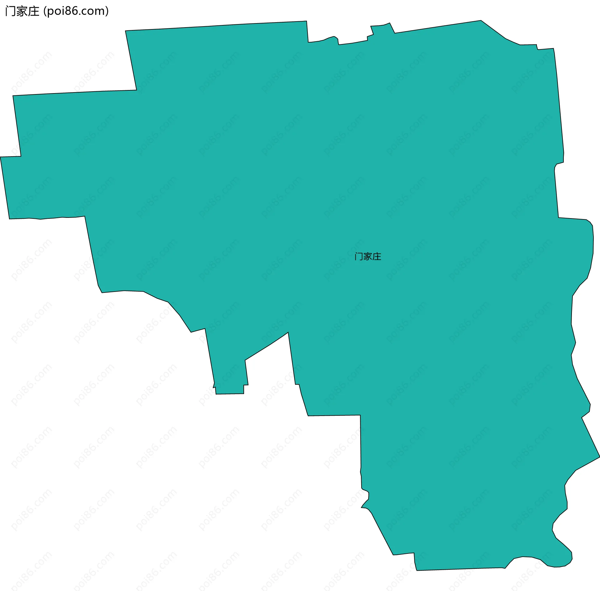 门家庄边界地图