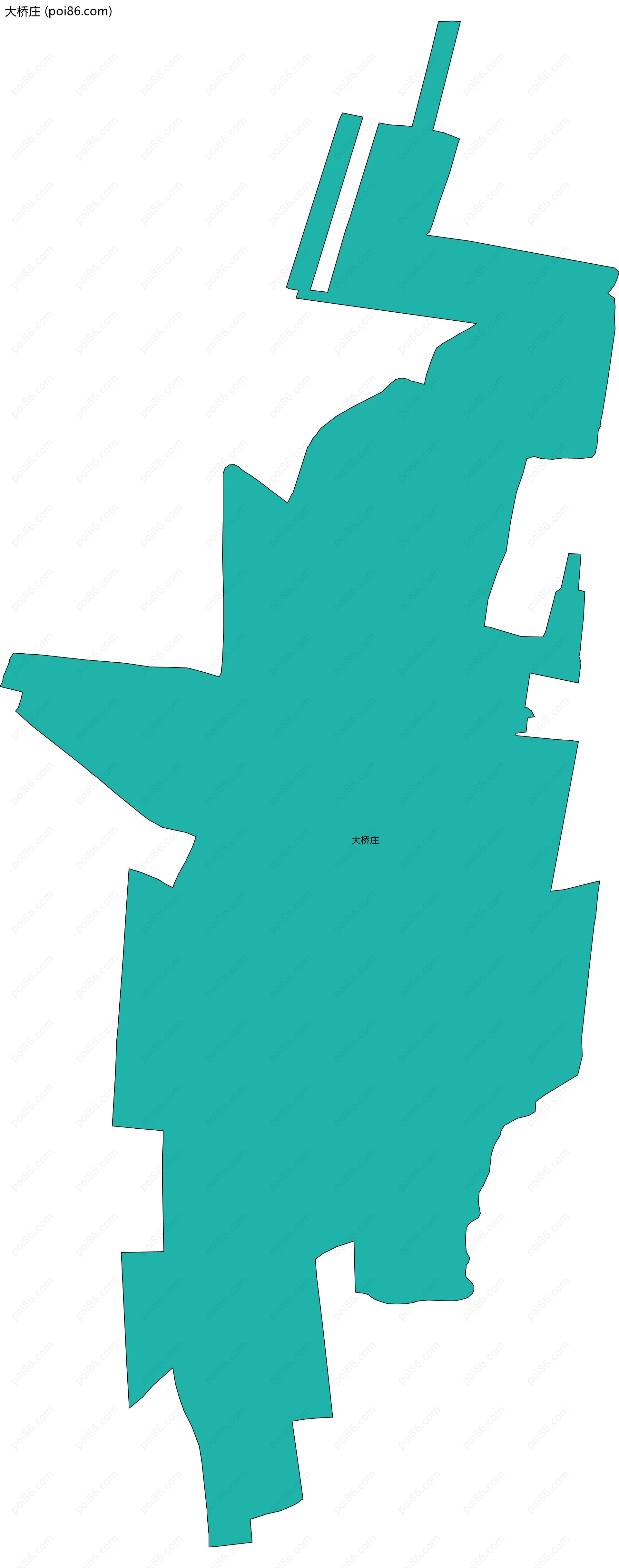 大桥庄边界地图