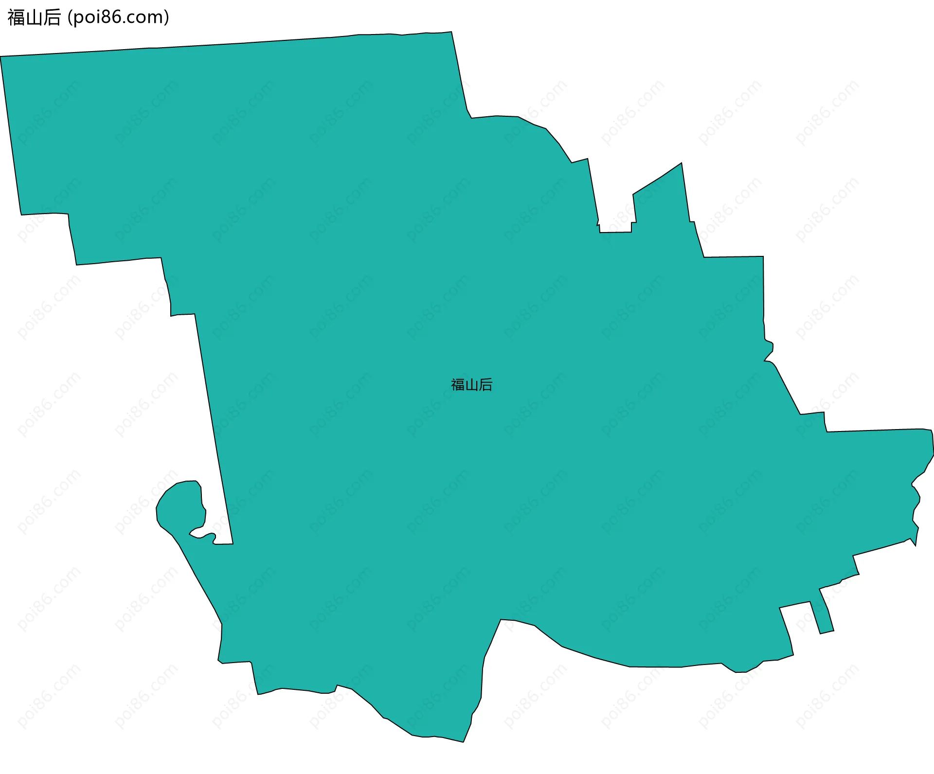 福山后边界地图