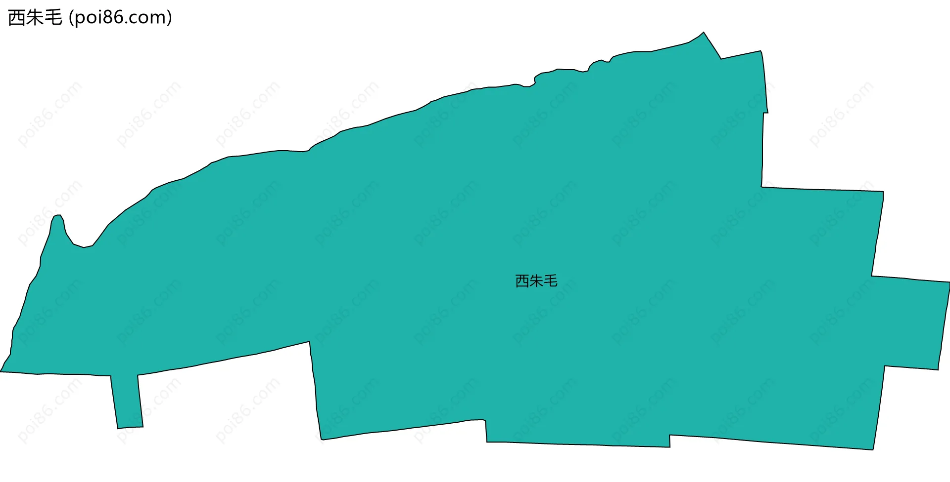 西朱毛边界地图