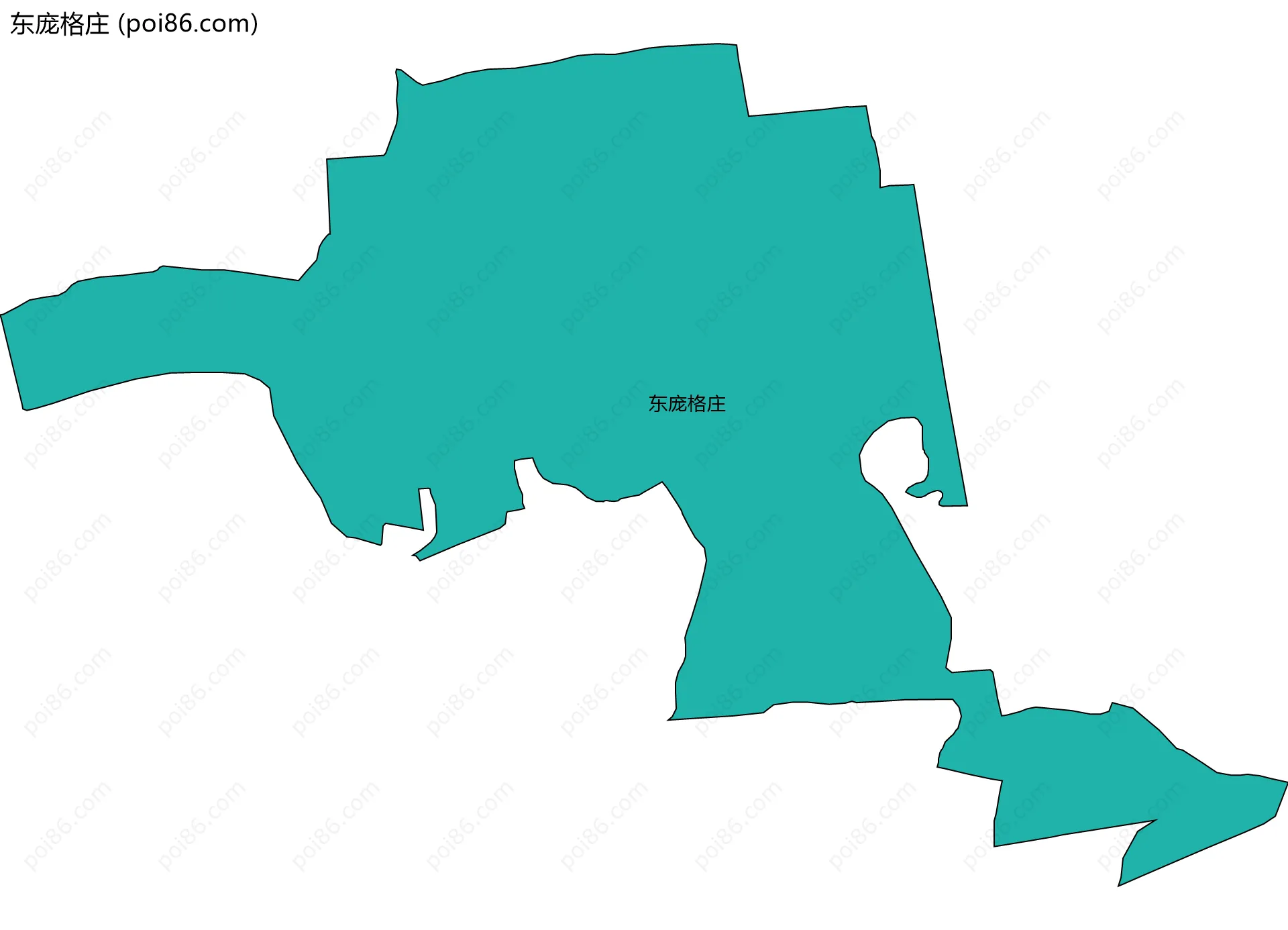 东庞格庄边界地图