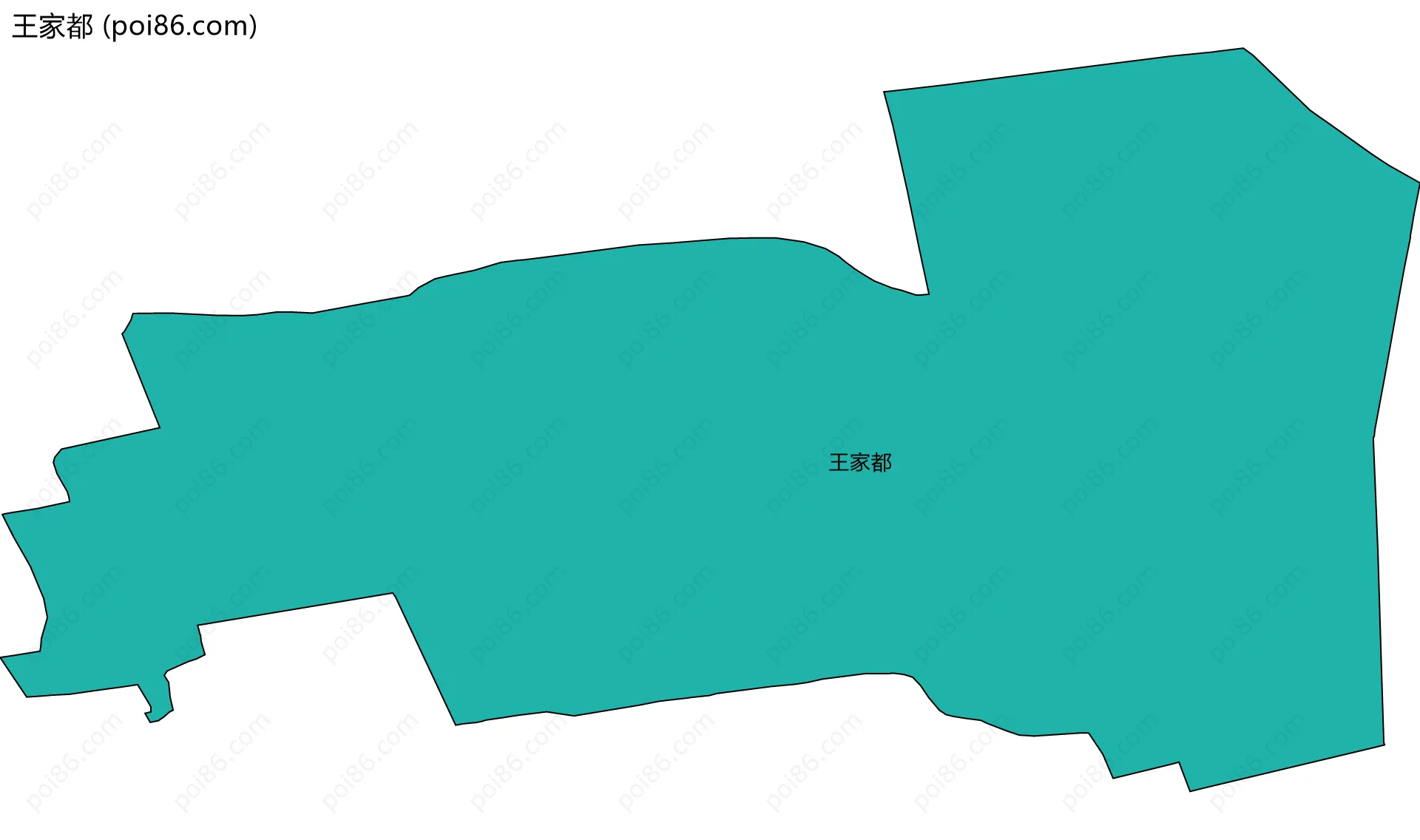 王家都边界地图