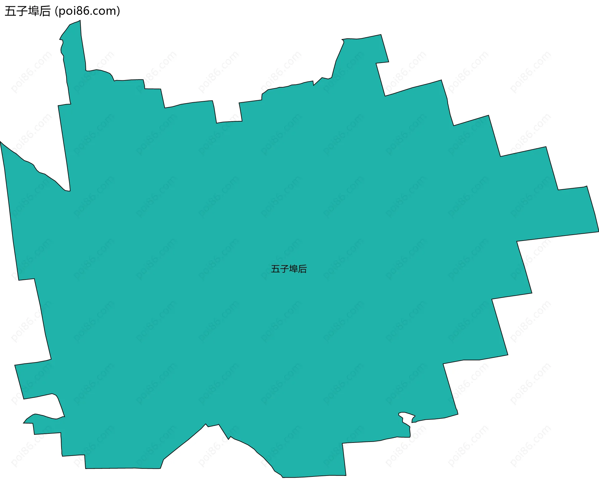 五子埠后边界地图