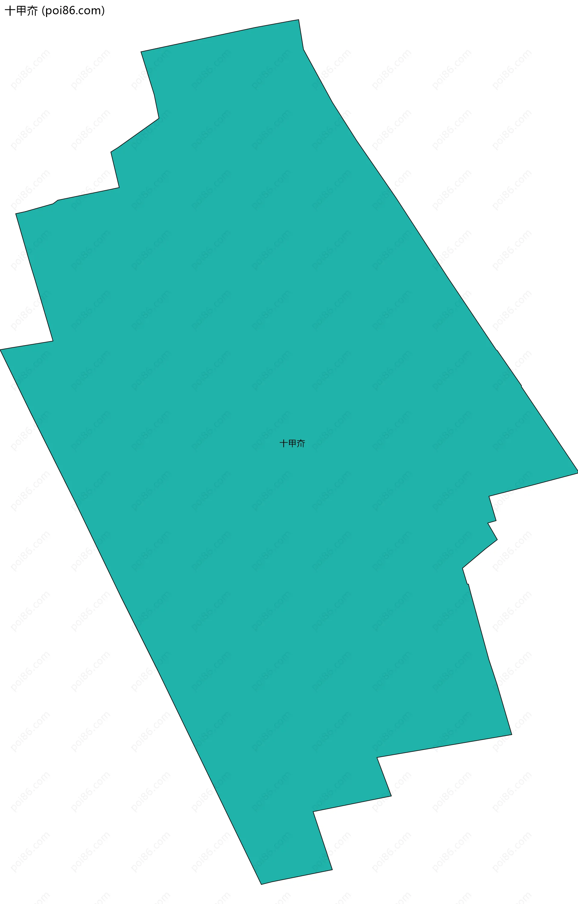 十甲夼边界地图