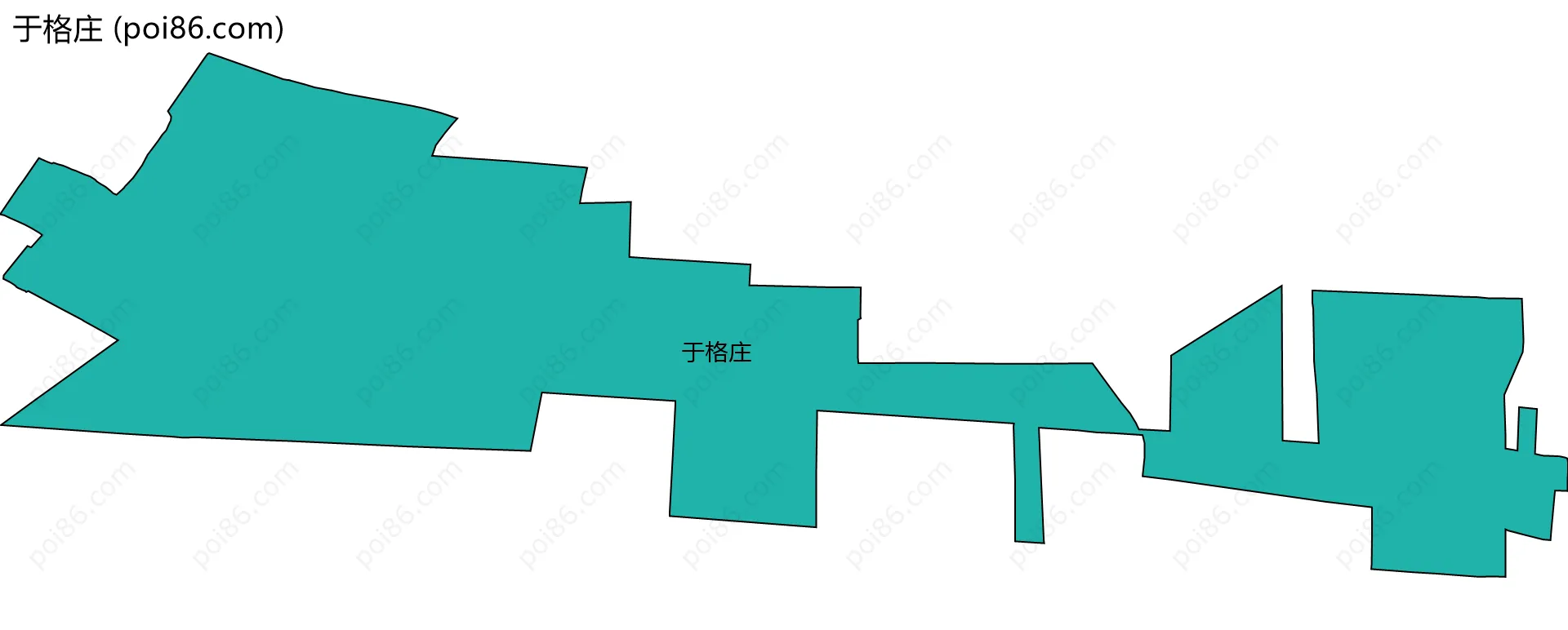 于格庄边界地图