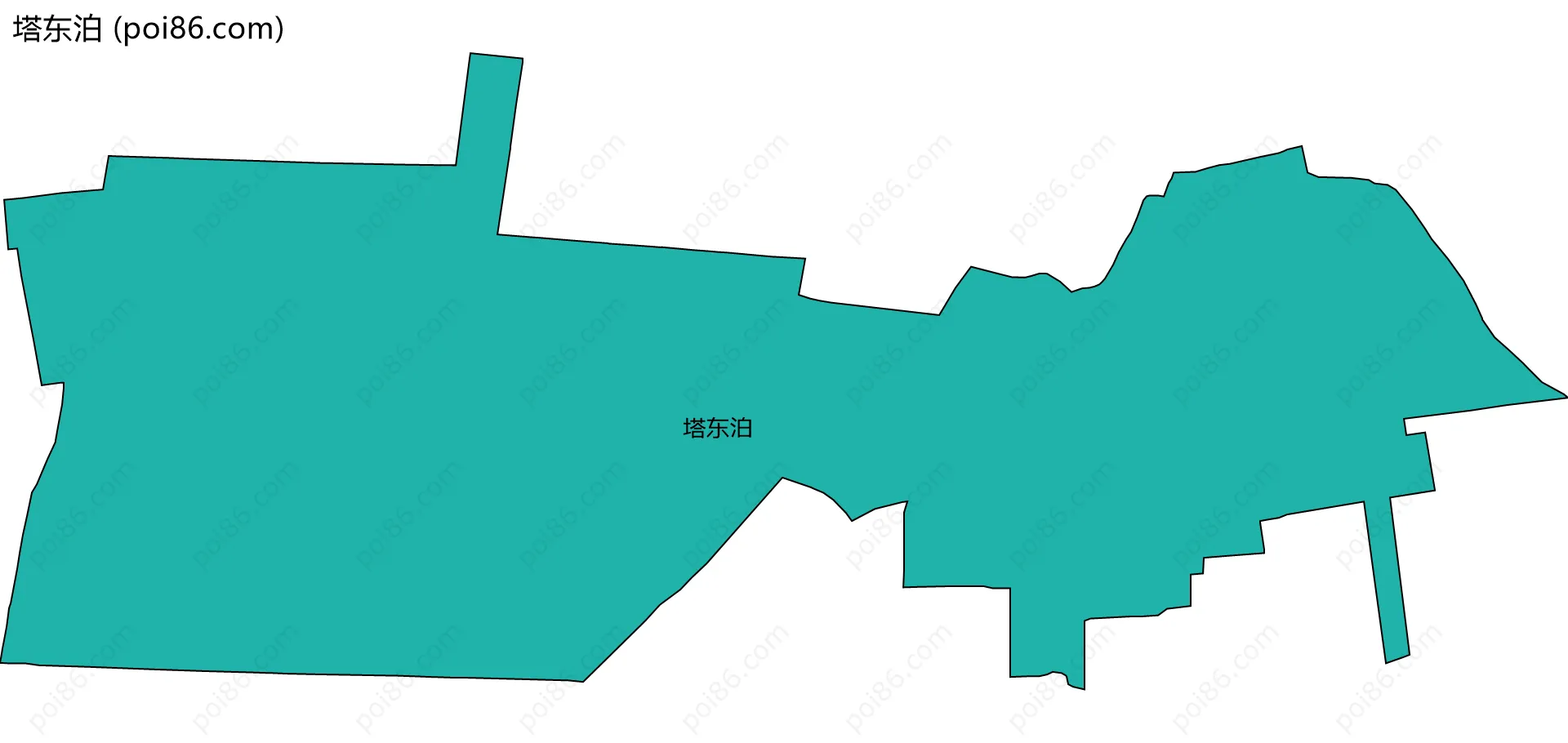 塔东泊边界地图