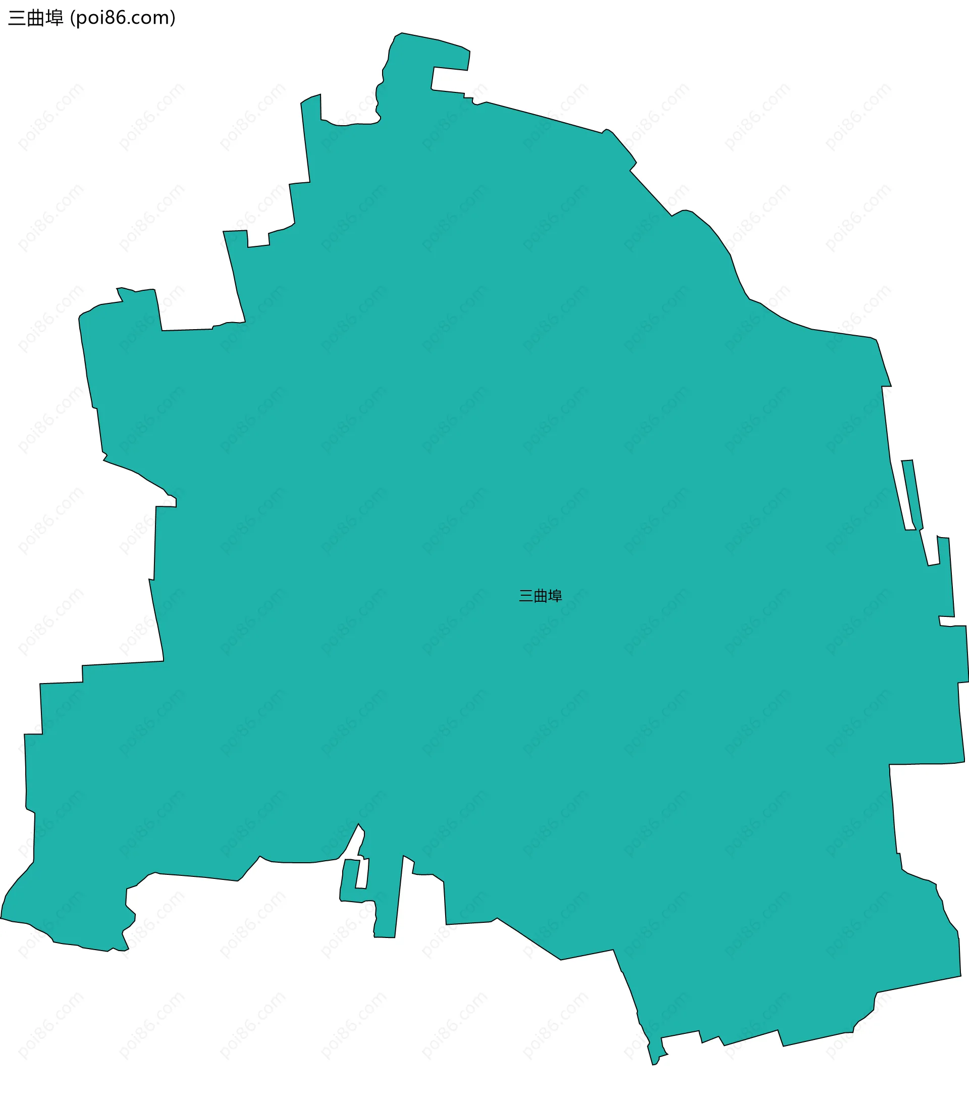 三曲埠边界地图
