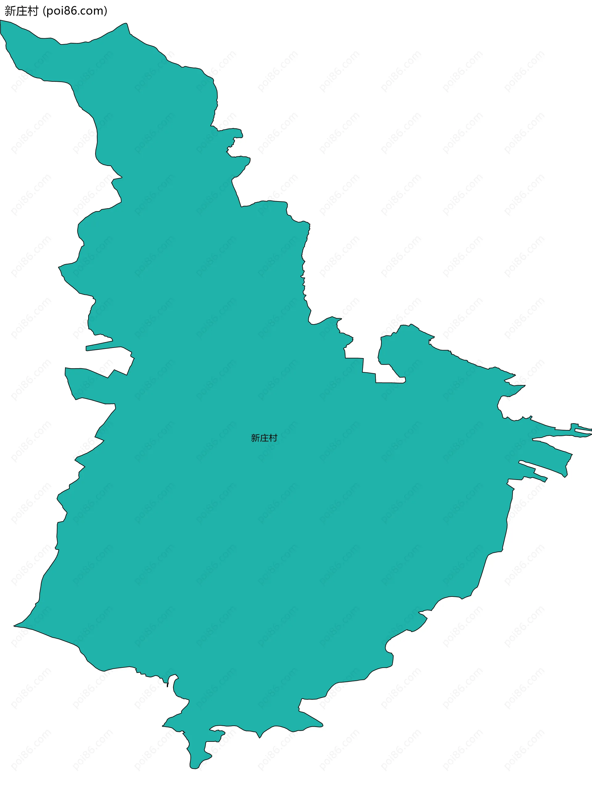 新庄村边界地图