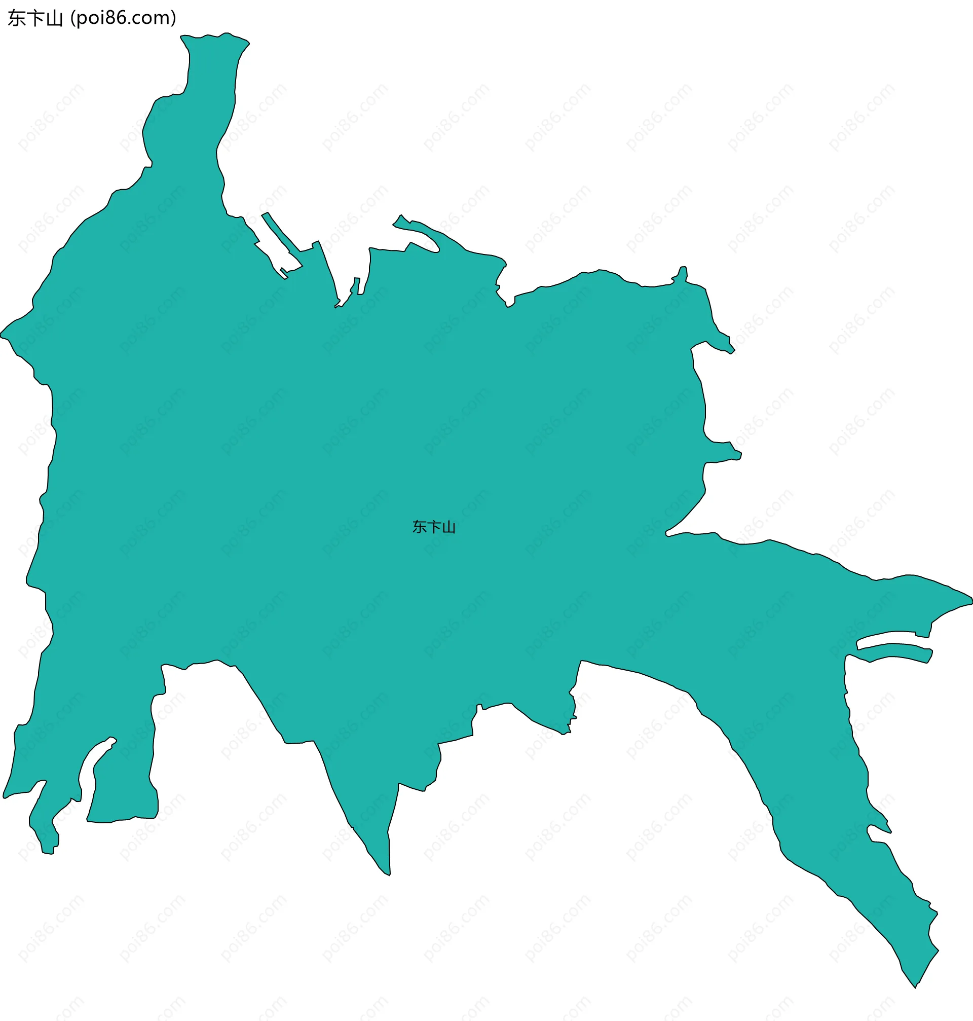 东卞山边界地图