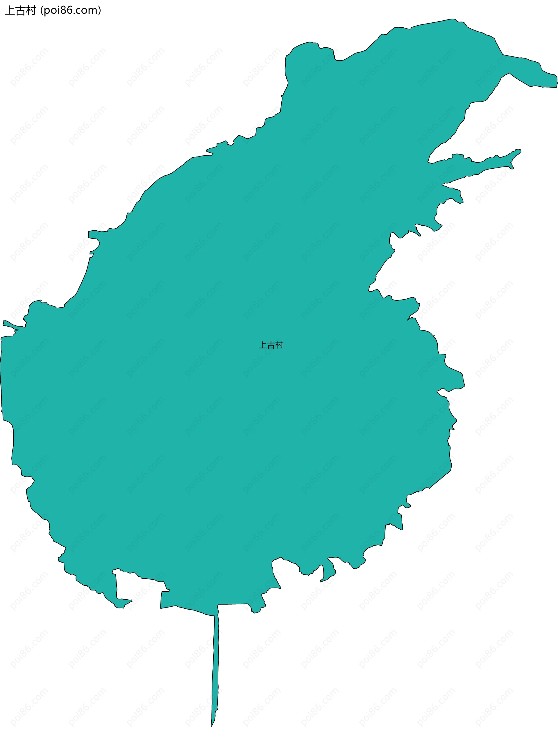 上古村边界地图