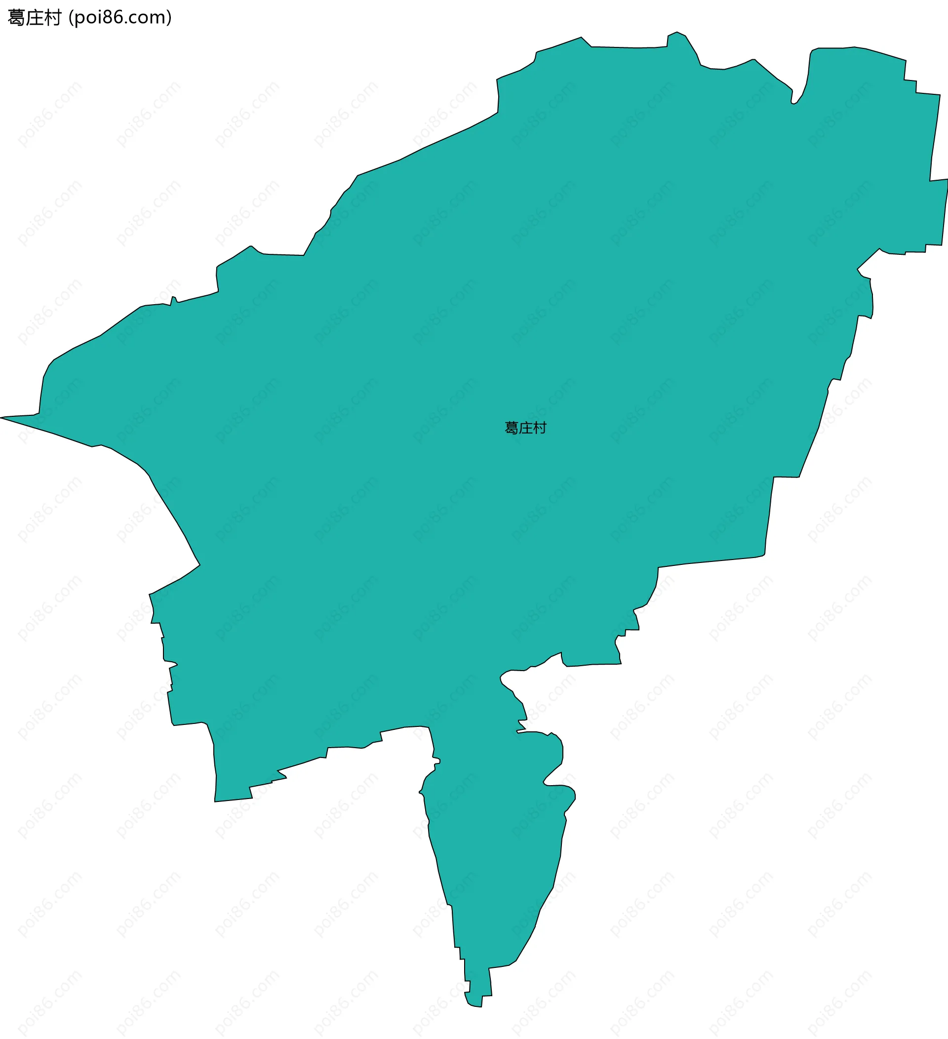 葛庄村边界地图