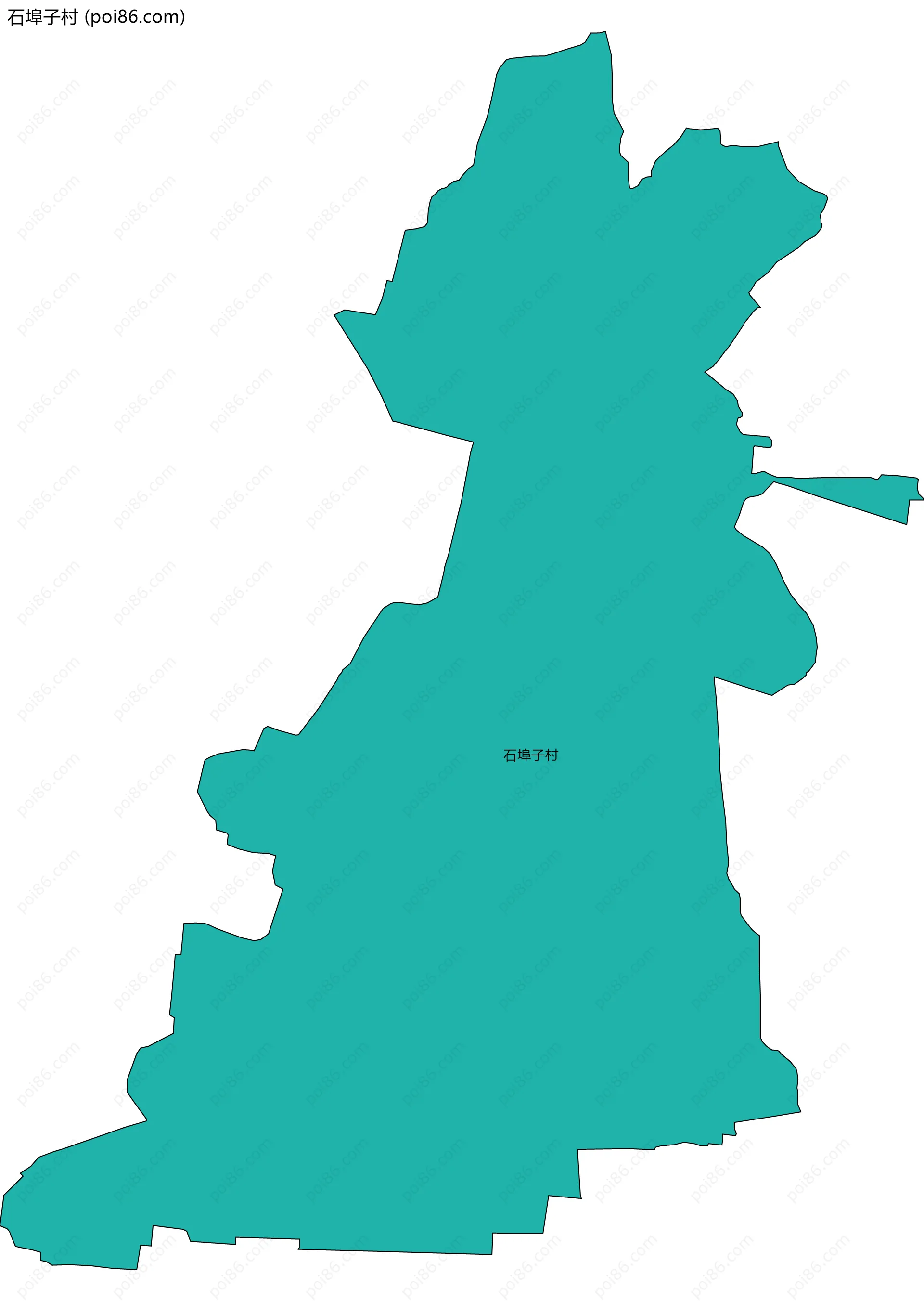 石埠子村边界地图