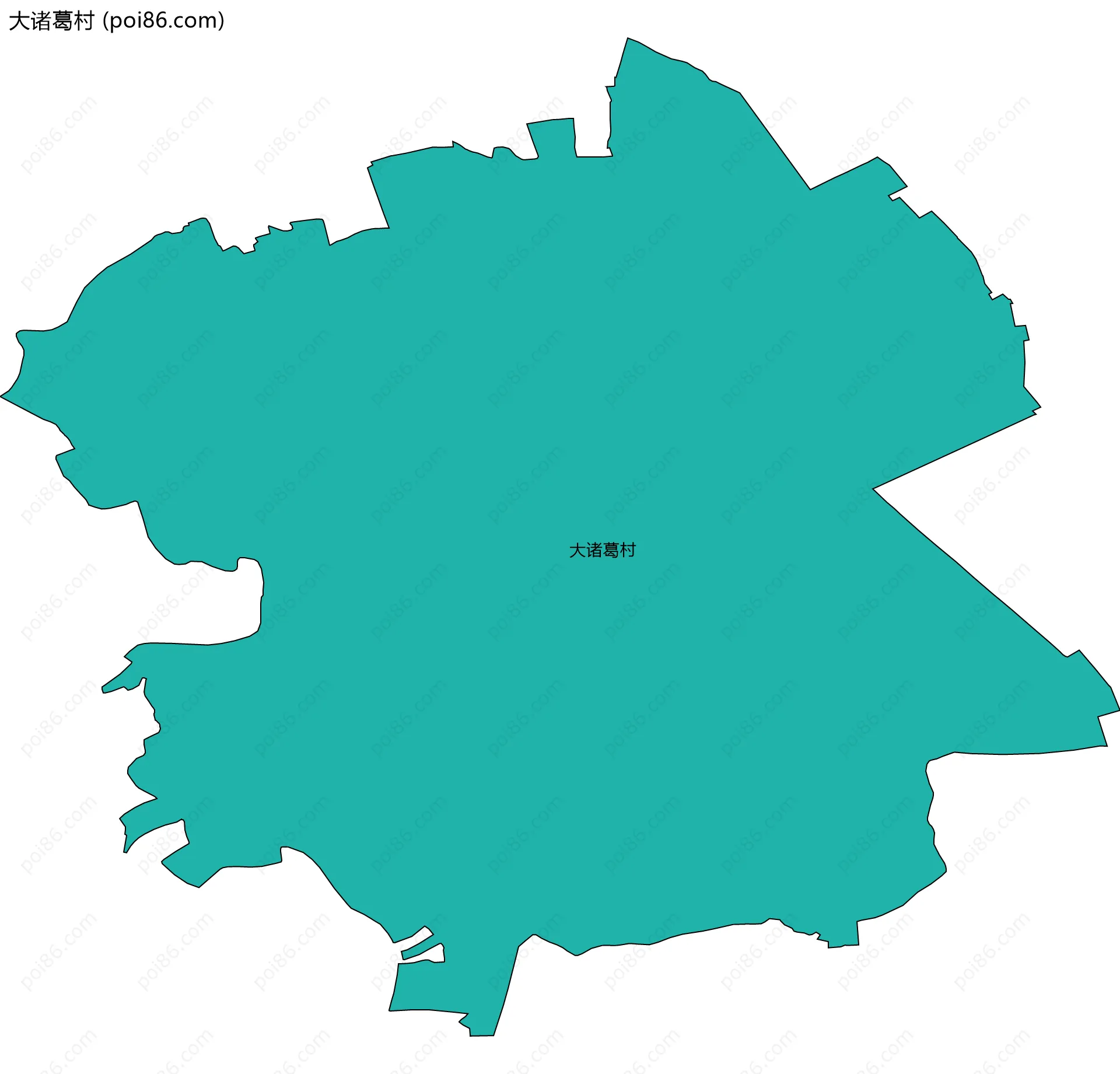 大诸葛村边界地图