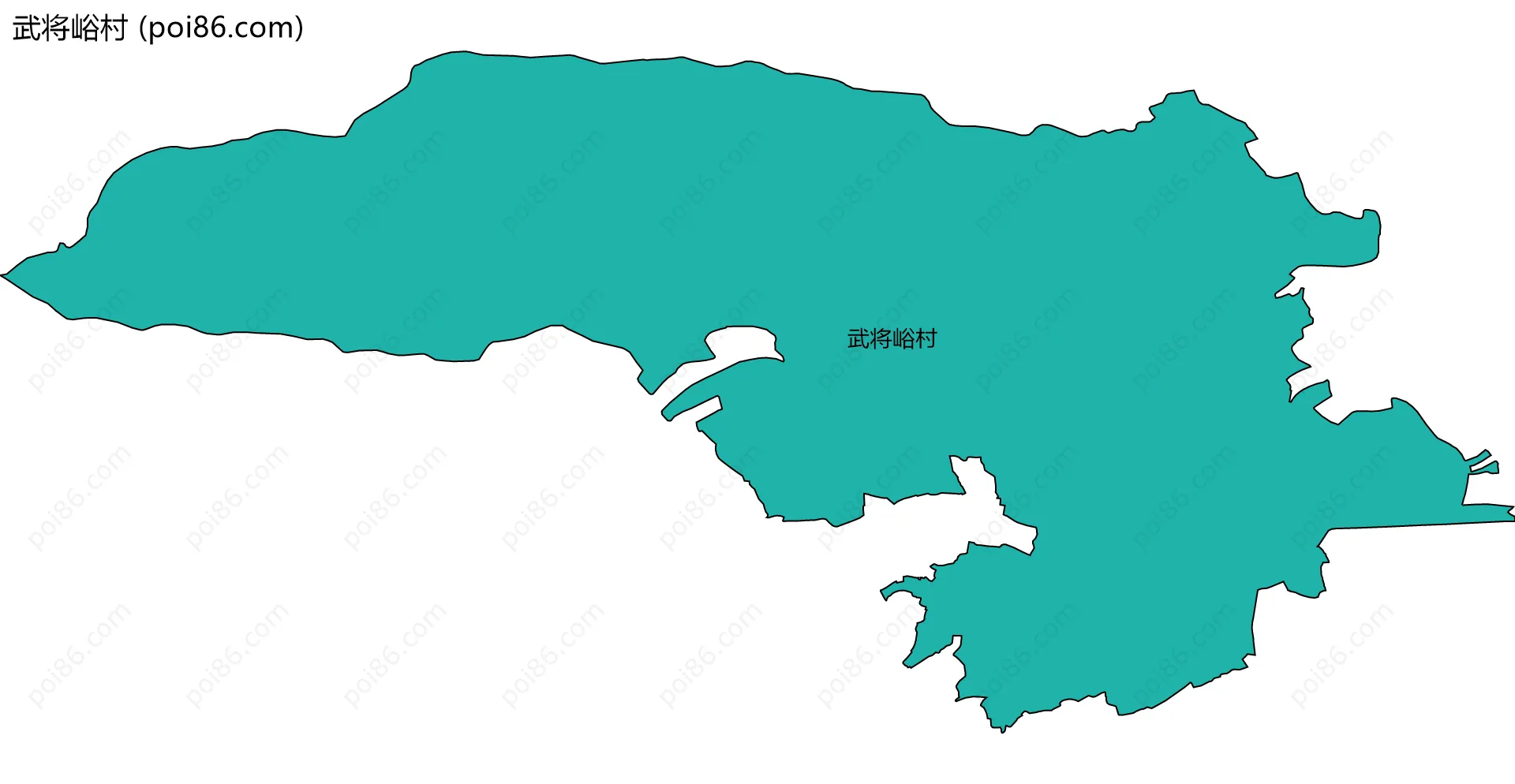 武将峪村边界地图