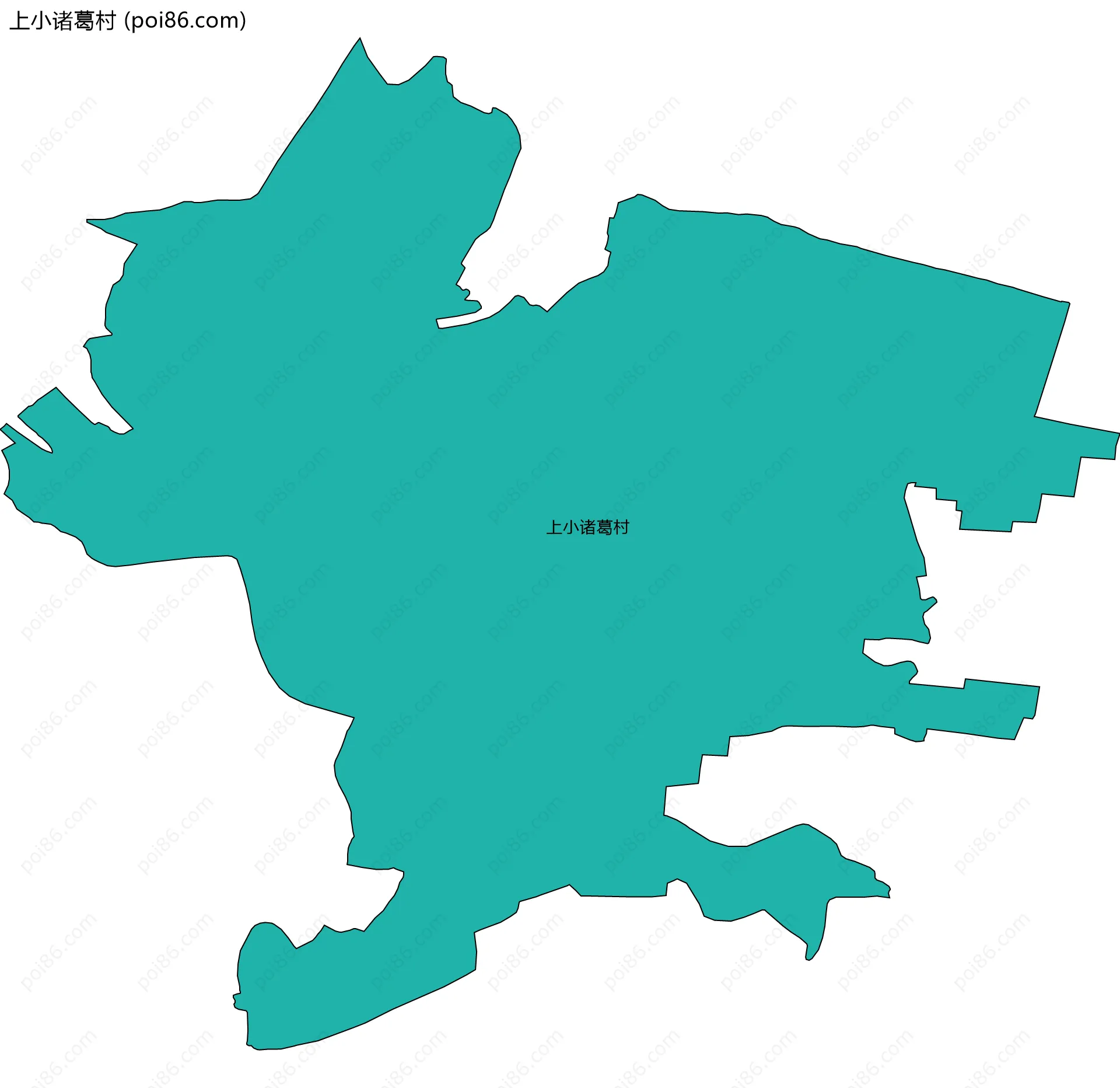上小诸葛村边界地图