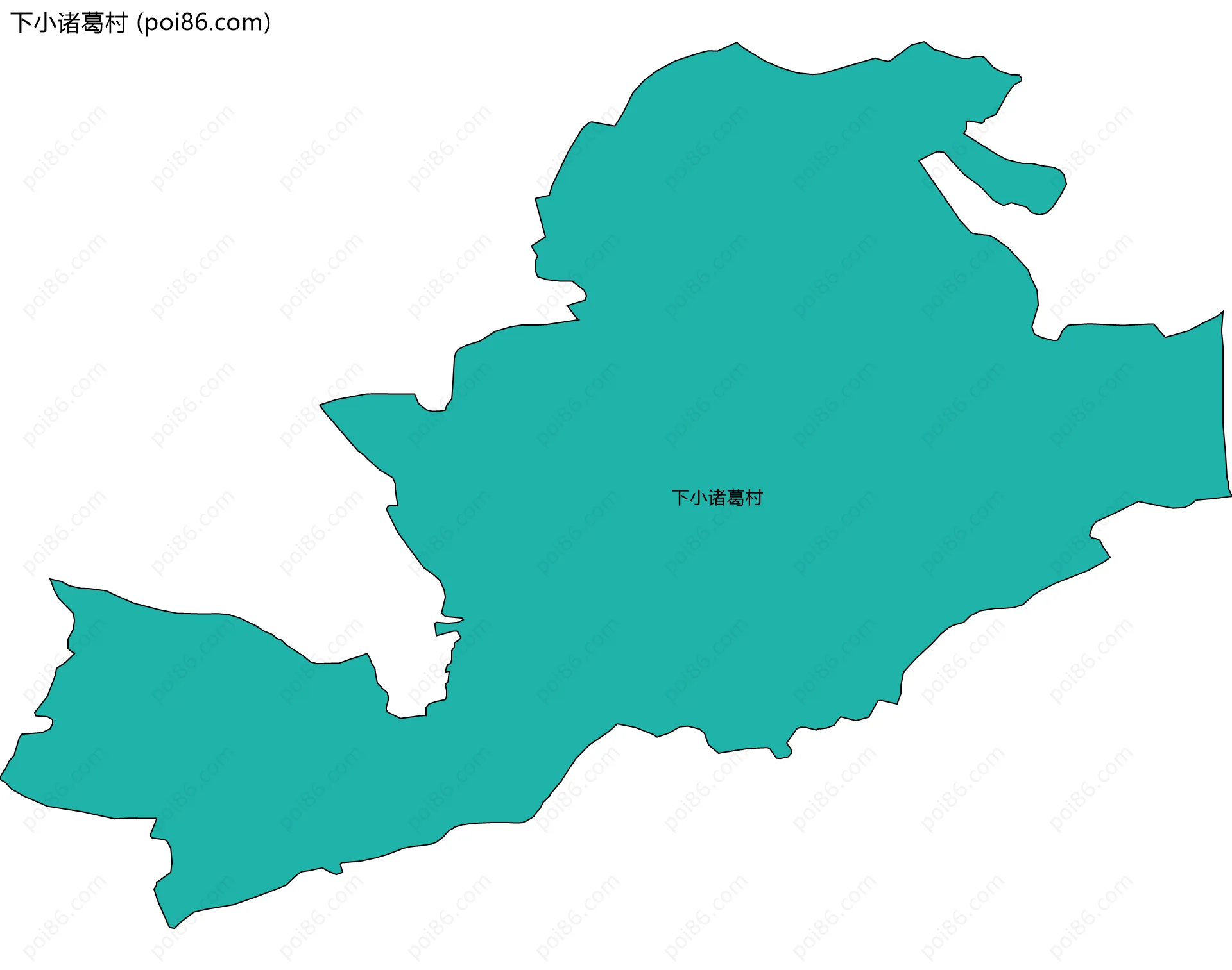 下小诸葛村边界地图