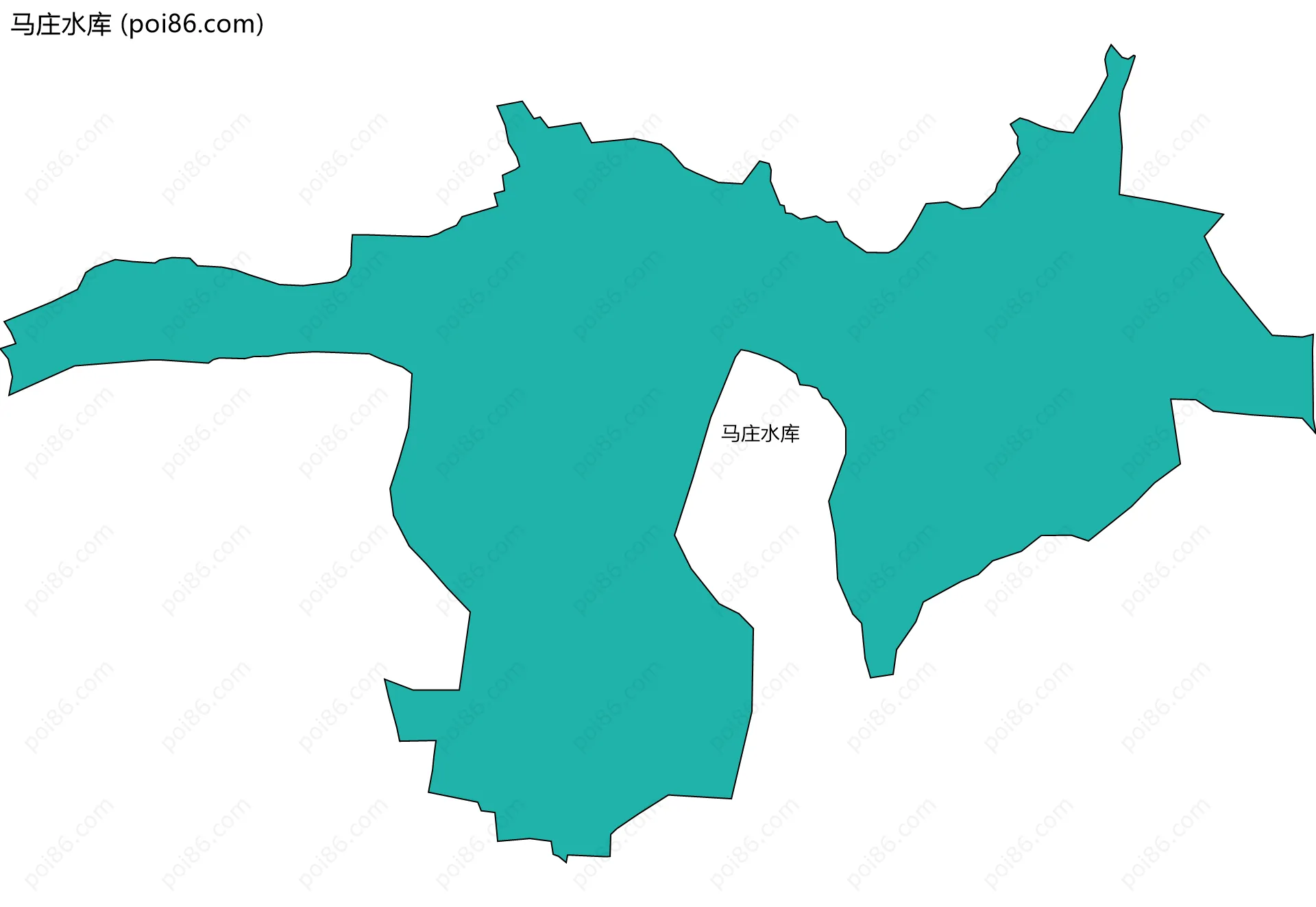马庄水库边界地图