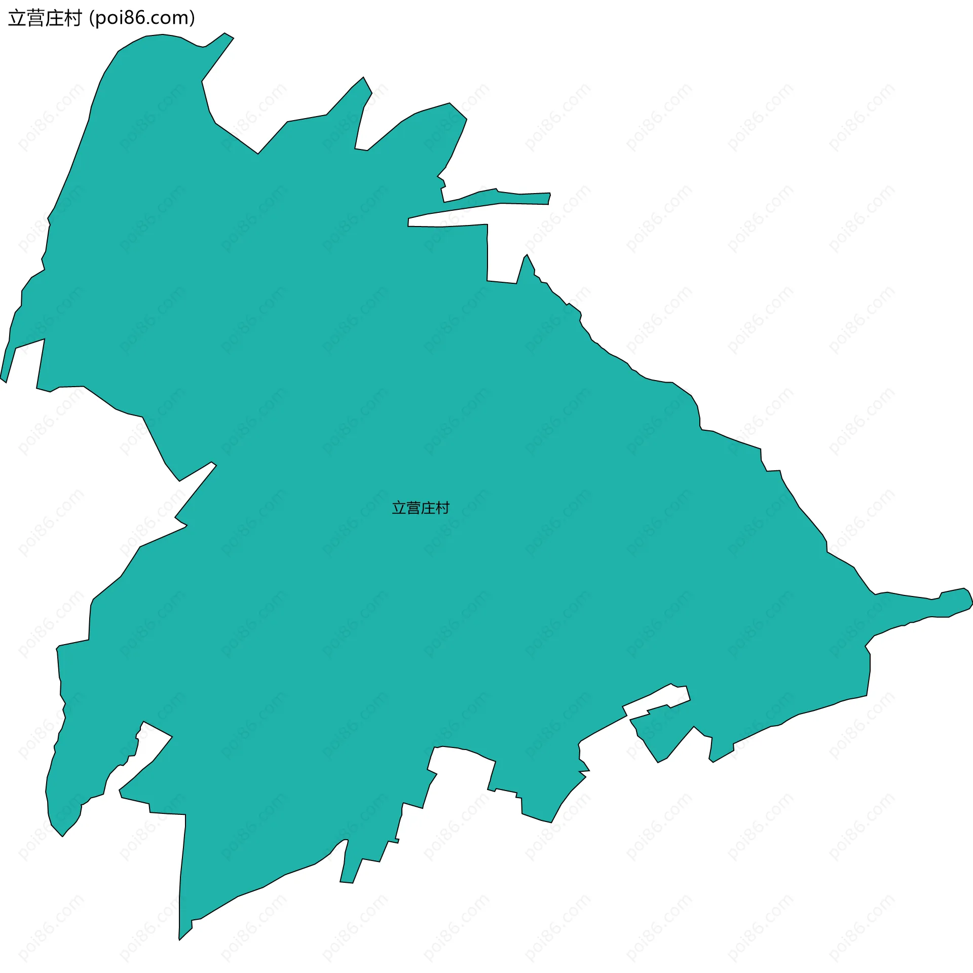 立营庄村边界地图