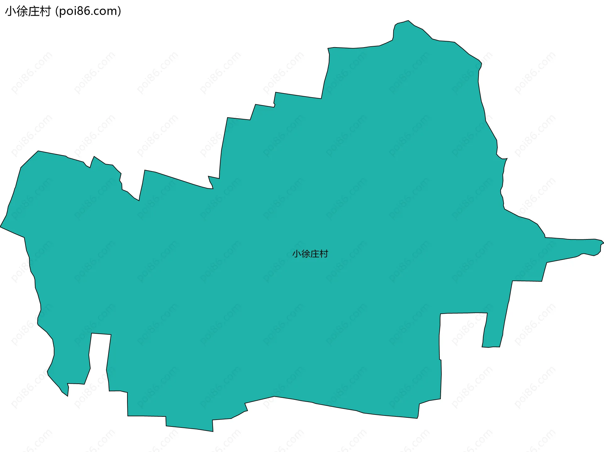 小徐庄村边界地图