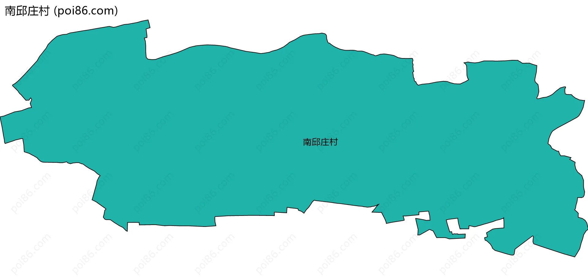 南邱庄村边界地图