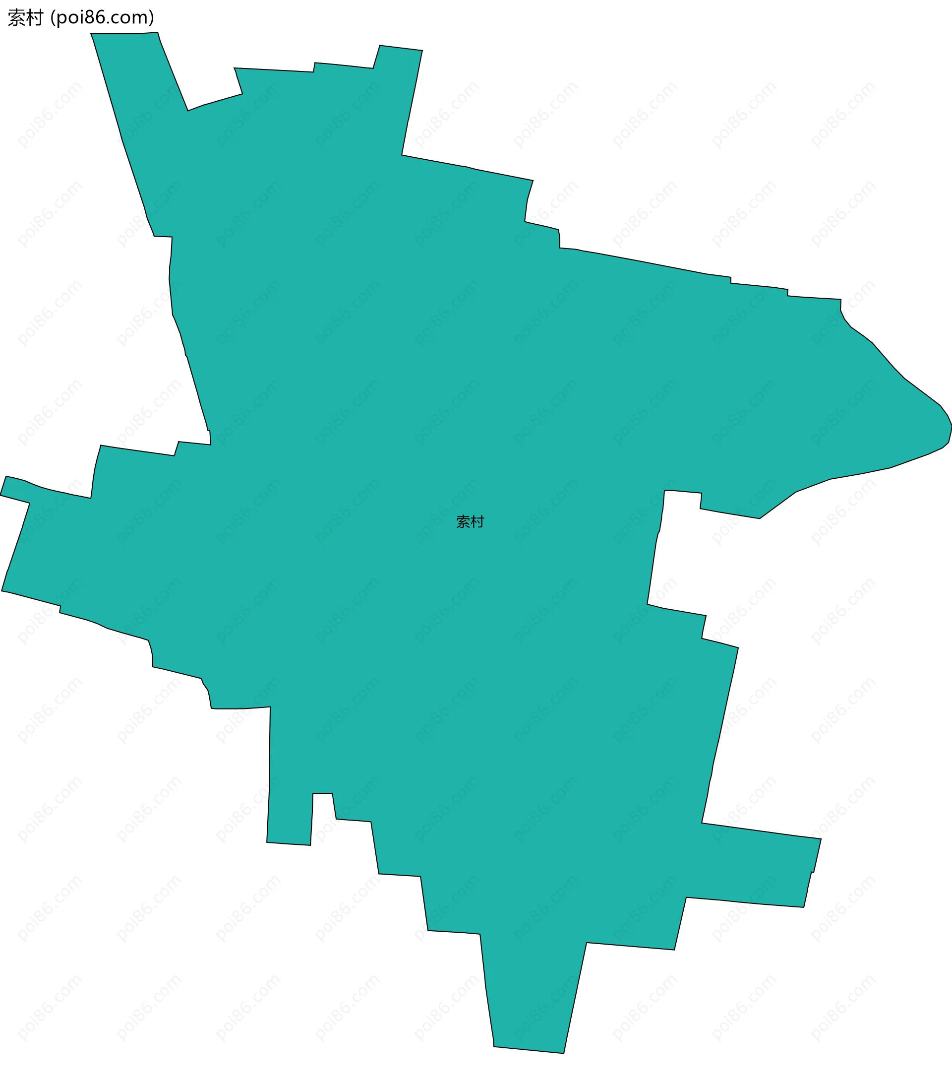 索村边界地图