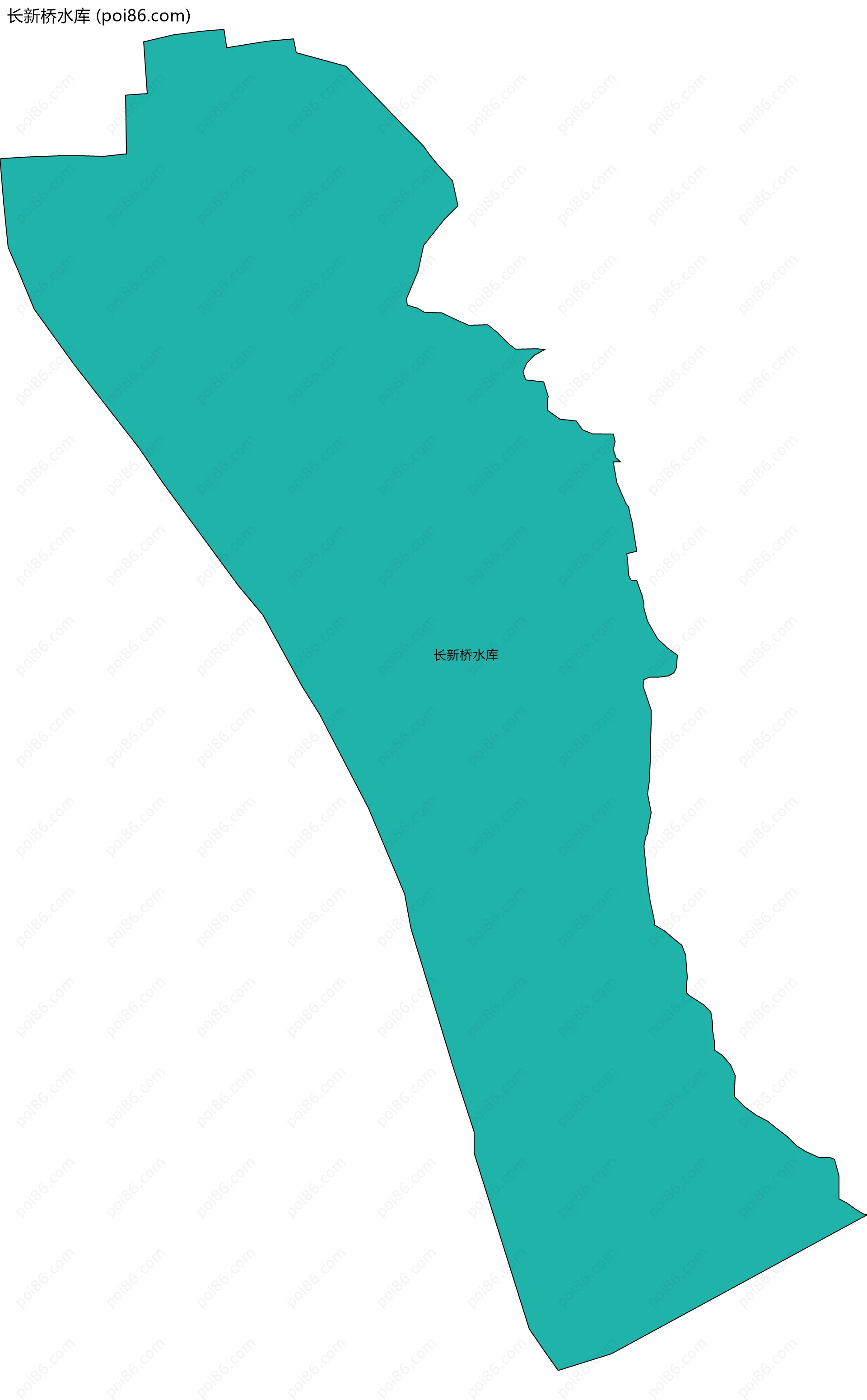 长新桥水库边界地图