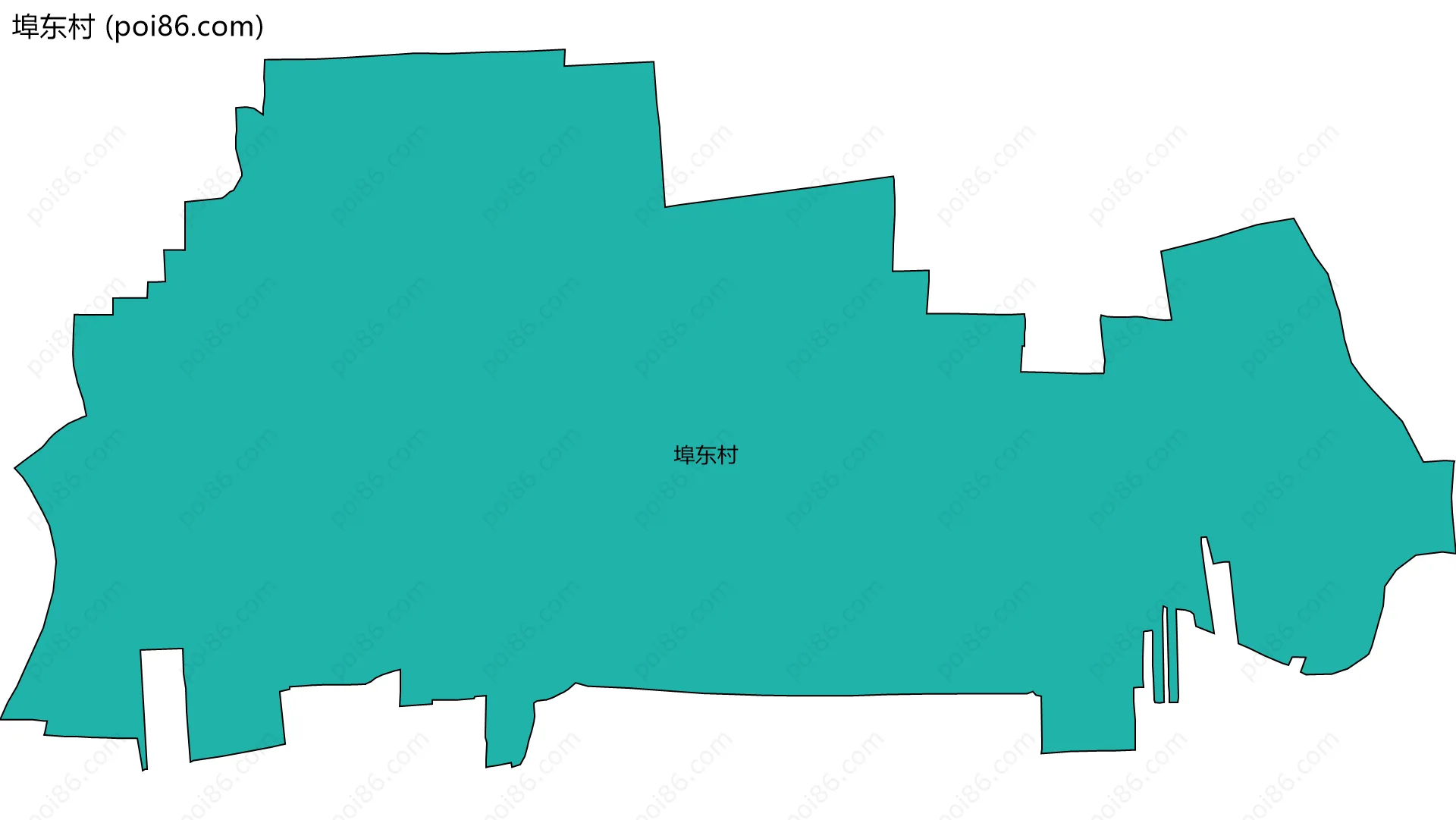 埠东村边界地图