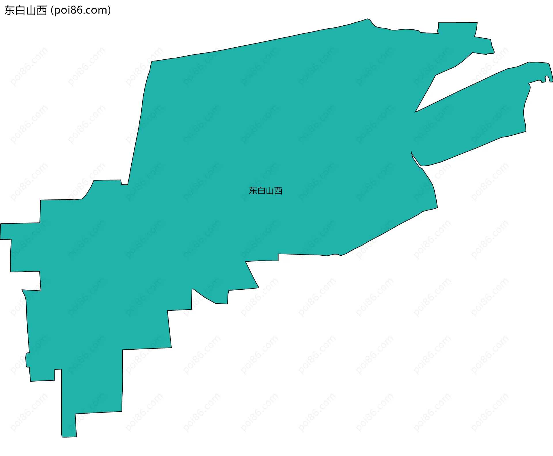 东白山西边界地图