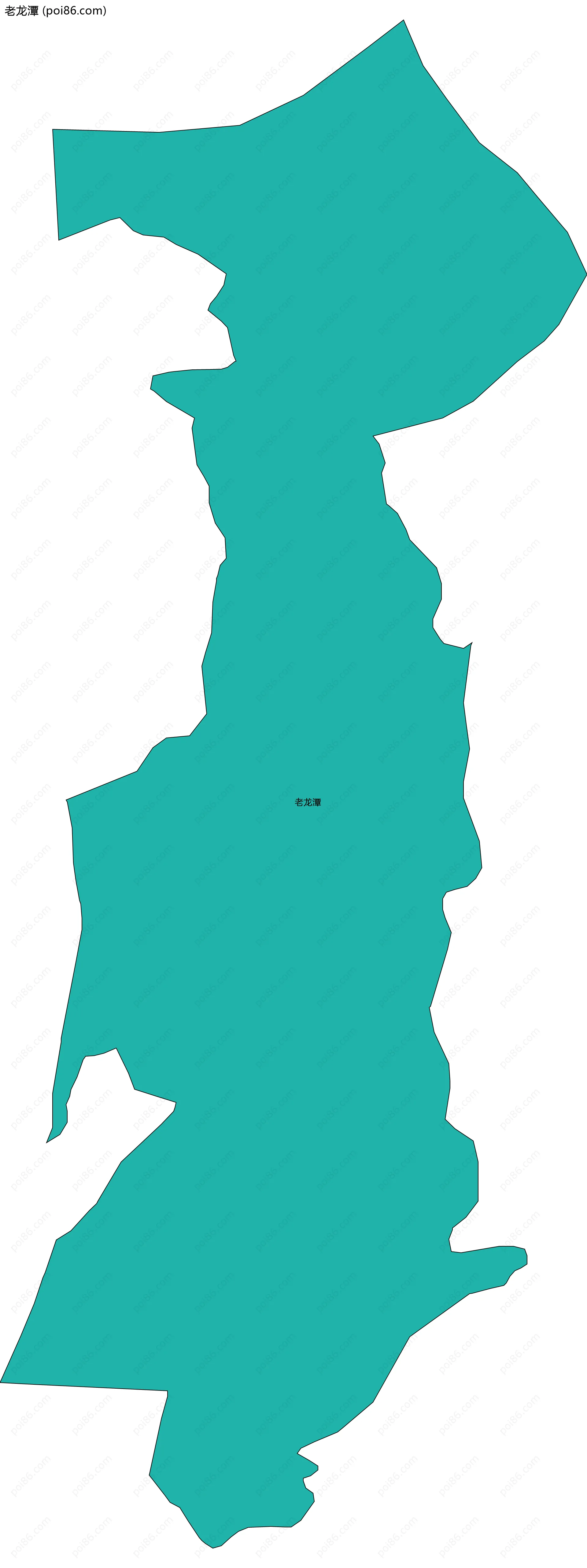 老龙潭边界地图