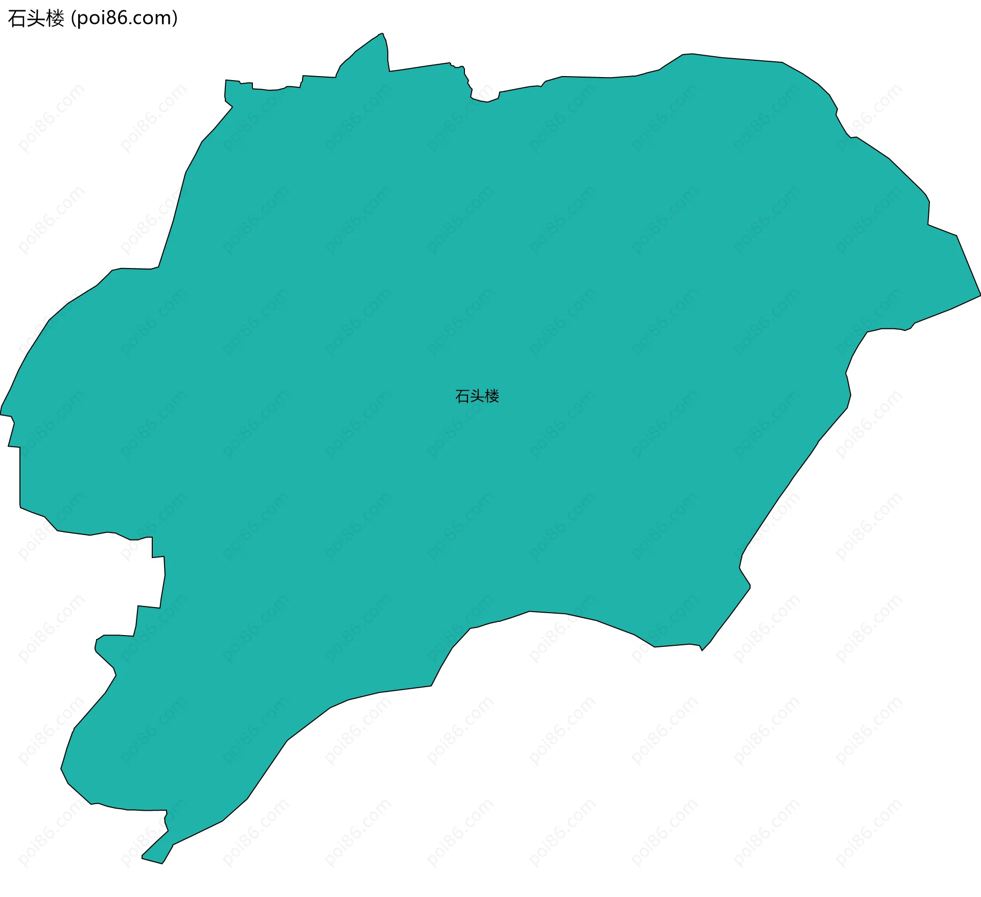 石头楼边界地图