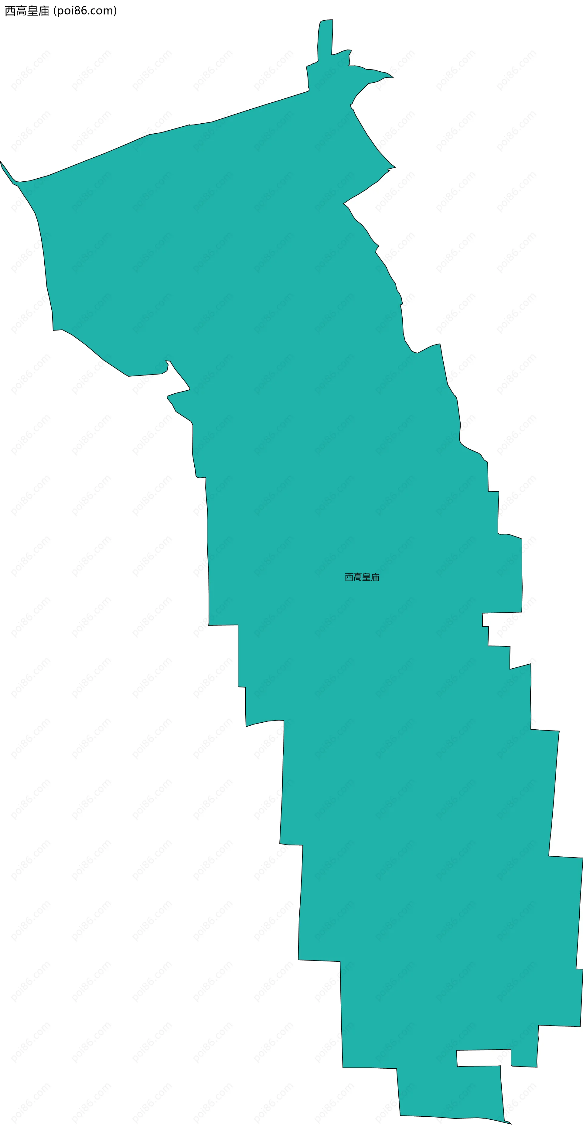 西高皇庙边界地图