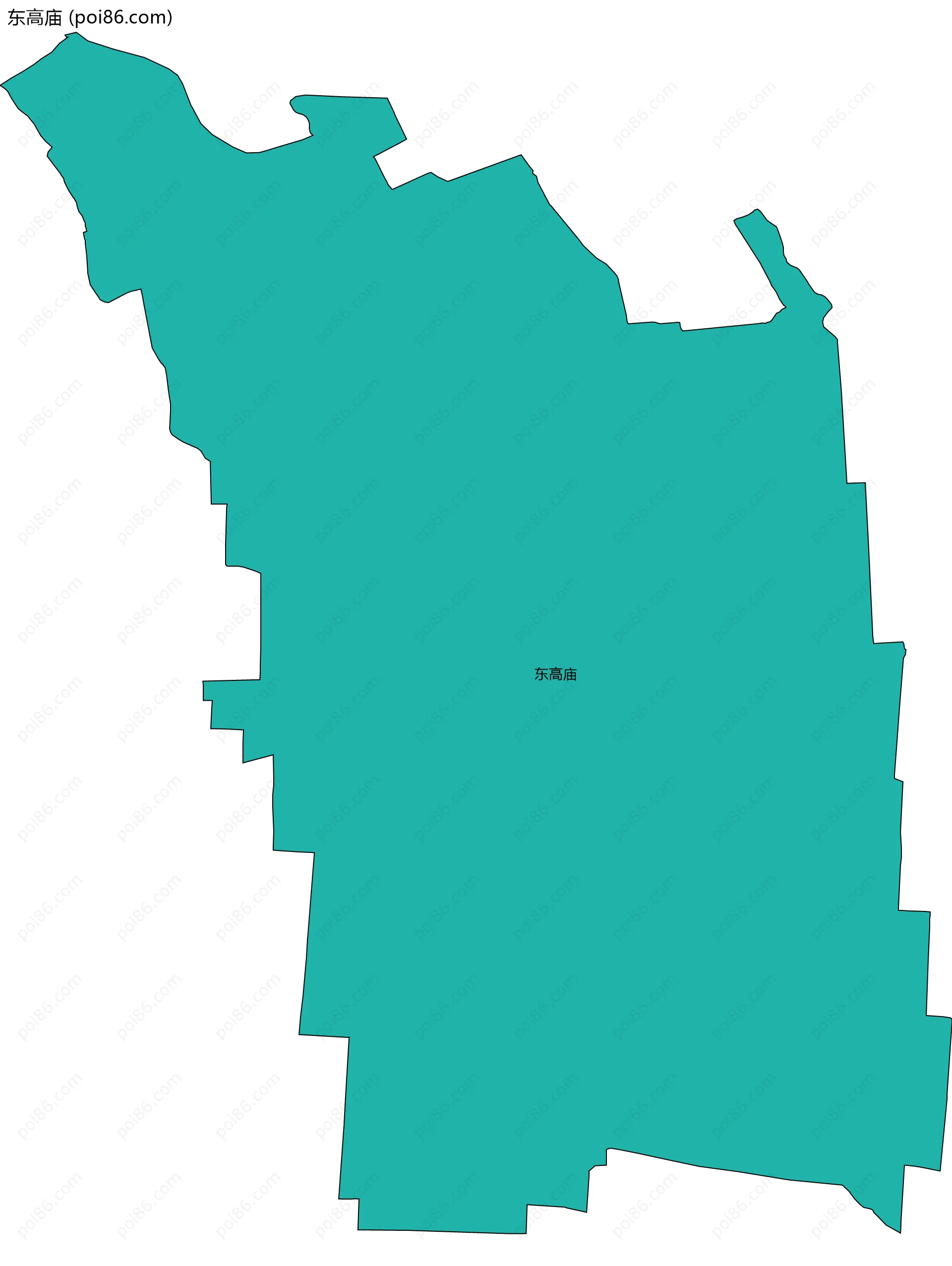 东高庙边界地图