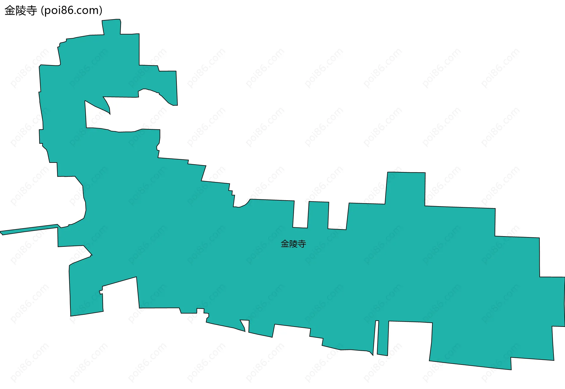 金陵寺边界地图