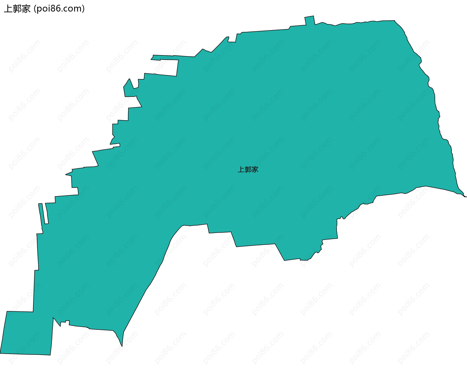 上郭家边界地图