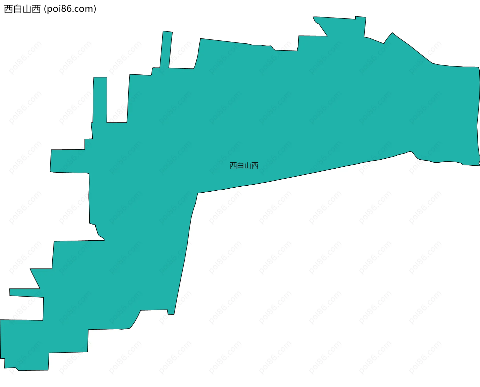 西白山西边界地图