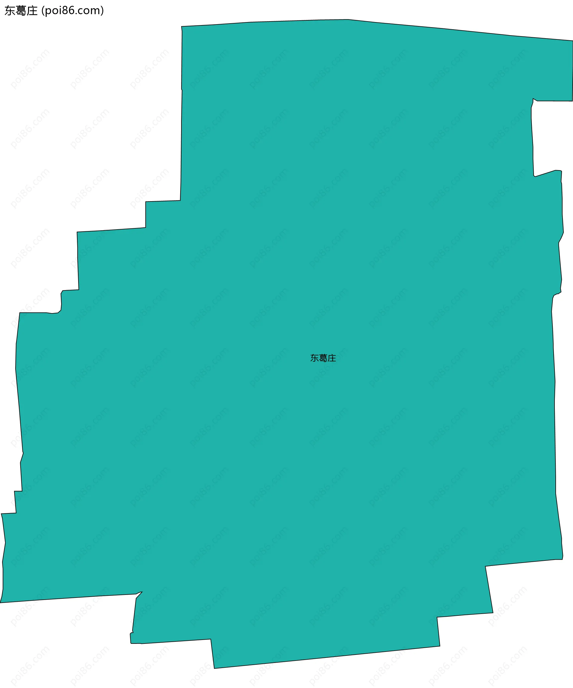 东葛庄边界地图